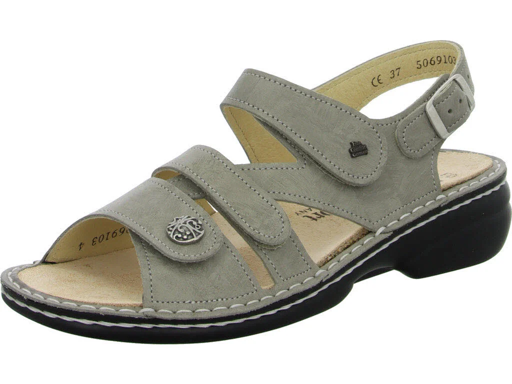 Finn Comfort Damen Sandalen 02562-825081 Gomera taupe weit