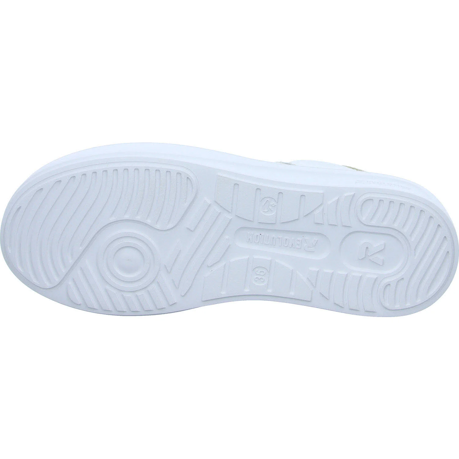 Element 5 von 8 (Bild) – Rieker Damen Schnürschuhe W1202-82 W1202 weiss/muschel/gold-silber F 1/2 (normal)