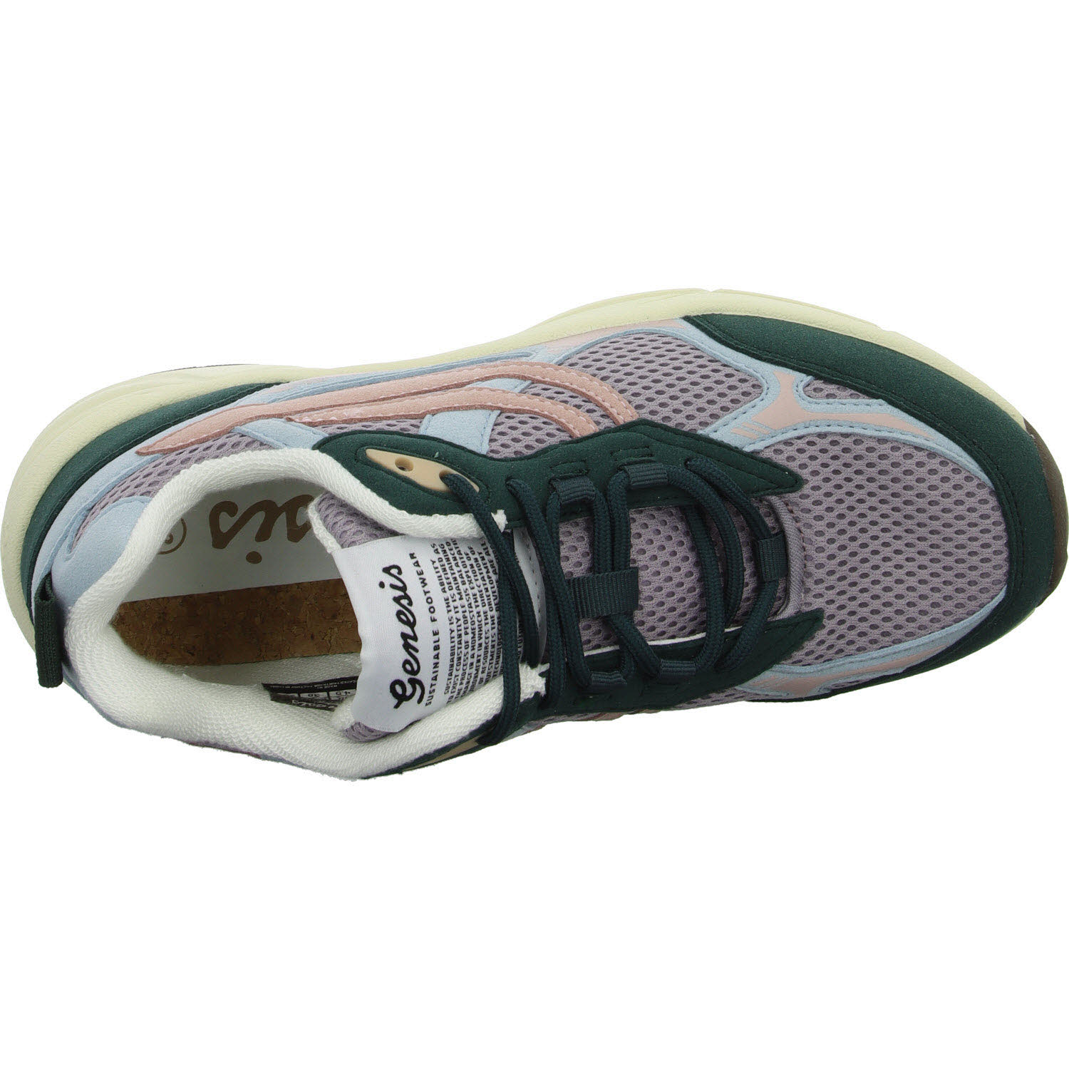 Genesis Damen Schnürschuhe 1005967 G-Eco`99 Multi Colour teal/sky/old rose normal