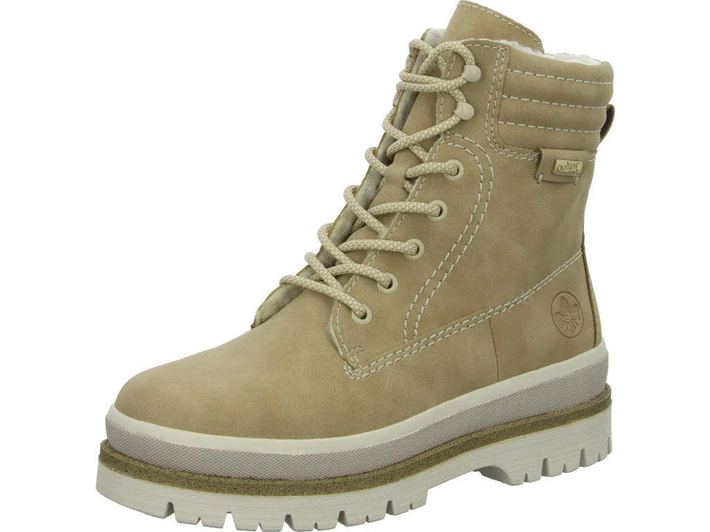 Rieker Damen Schnürstiefel warm Y6225-60 Y6225 marble F 1/2 (normal)