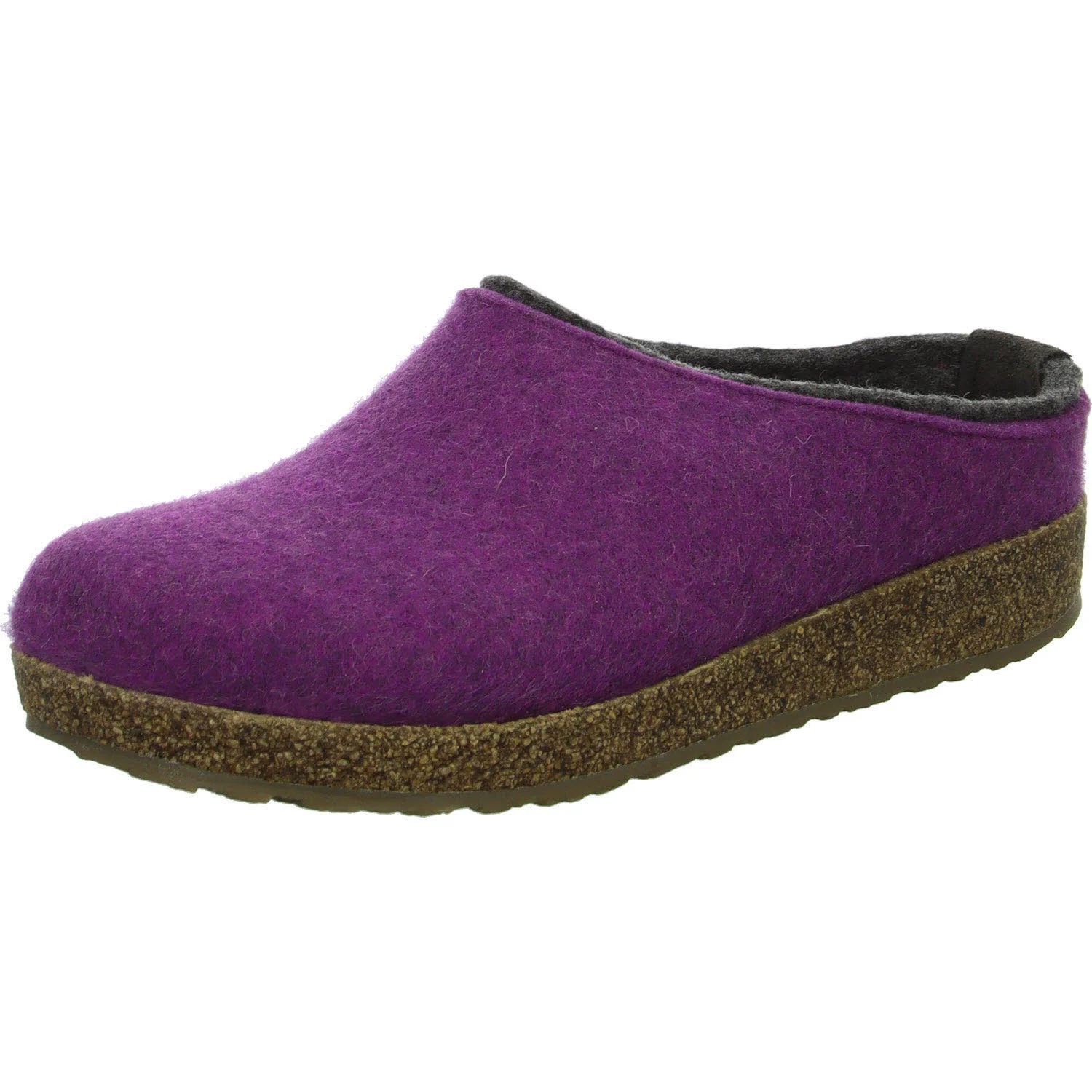 Haflinger Damen Winterpantoffel 711056-0-101 Grizzly Kris maulbeere normal