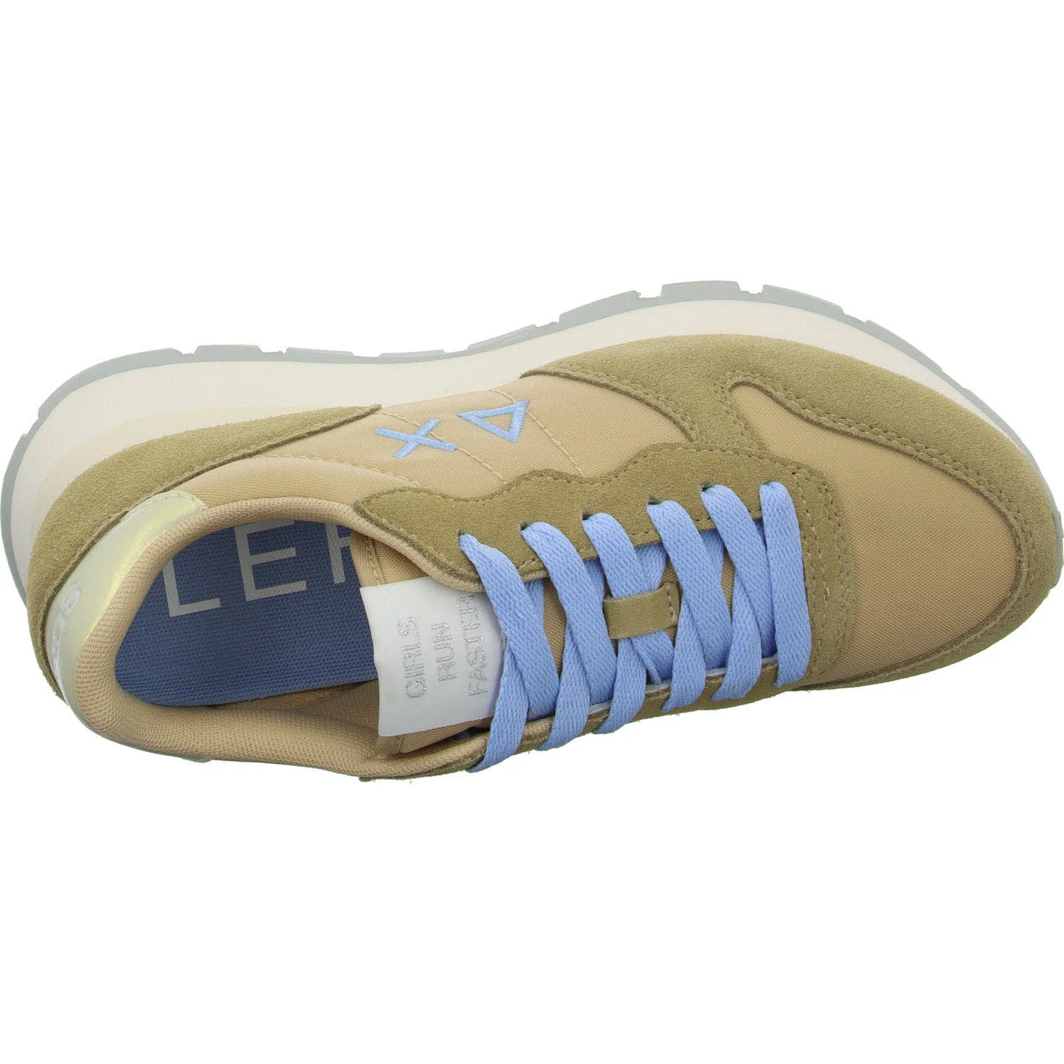 SUN68 Damen Schnürschuhe Z35201 16 ALLY SOLID NYLON beige normal