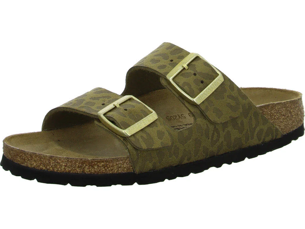 BIRKENSTOCK Pantoletten 1030586 Arizona SYN leo khaki schmal