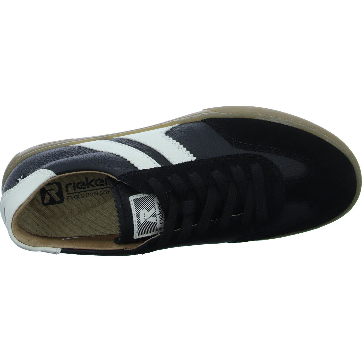 Herren Schnürschuhe U0707-00 U0707 schwarz/schwarz/offwhite G 1/2 (weit)