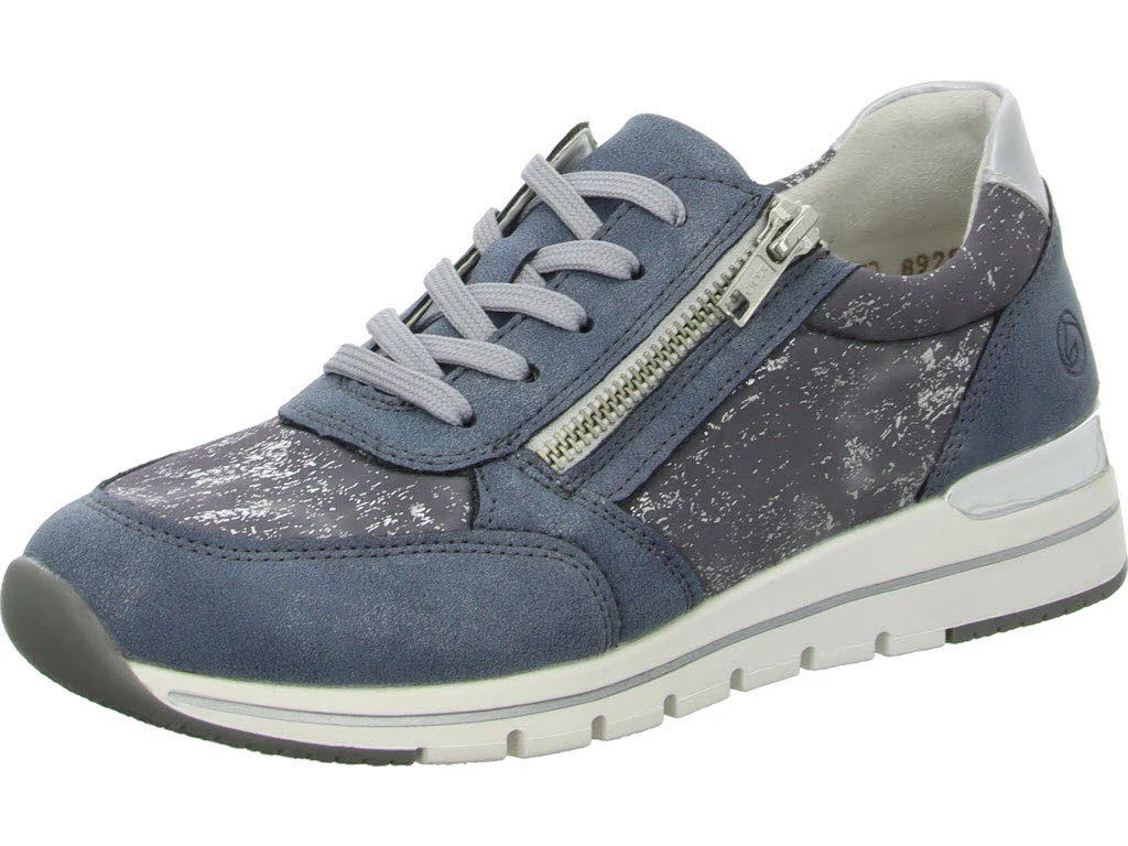 Remonte Damen Schnürschuhe R6700-13 R6700 adria/lightblue-silver G (weit)