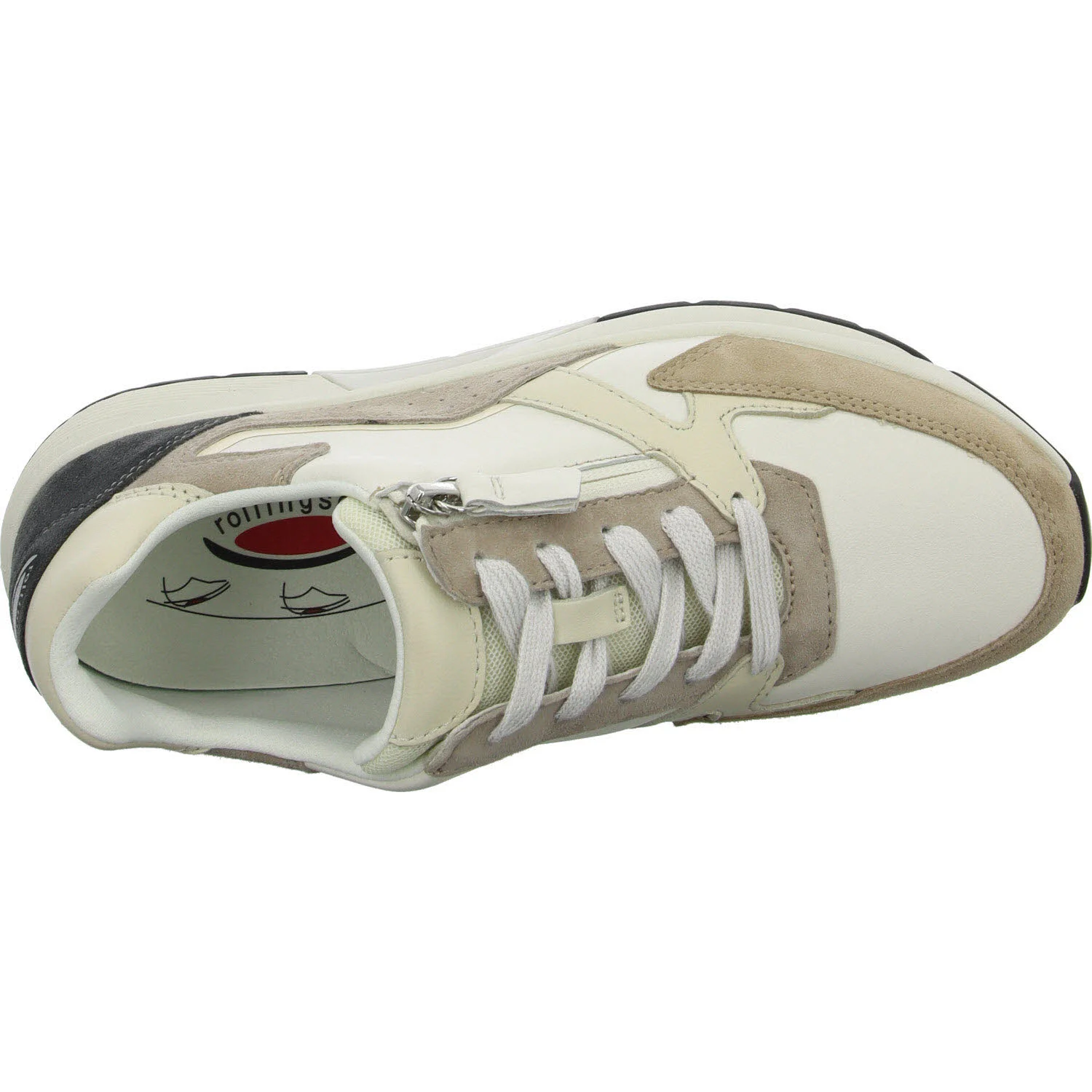 Element 8 von 8 (Bild) – Gabor Rollingsoft Damen Schnürschuhe 86.878.54 86.878 offwh/sand/dkgrey G (normal)