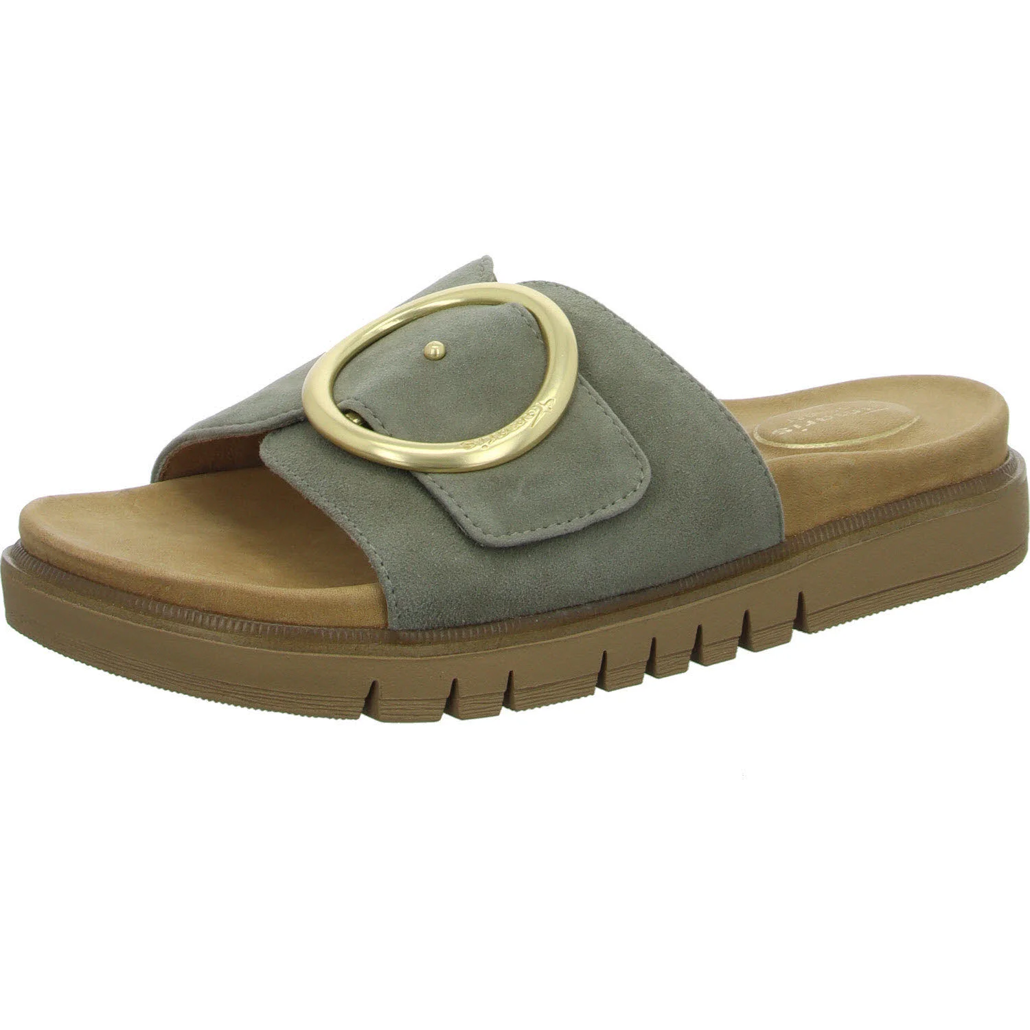 Tamaris Comfort Damen Pantoletten 8-87106-42/701 8-87106-42 sage normal