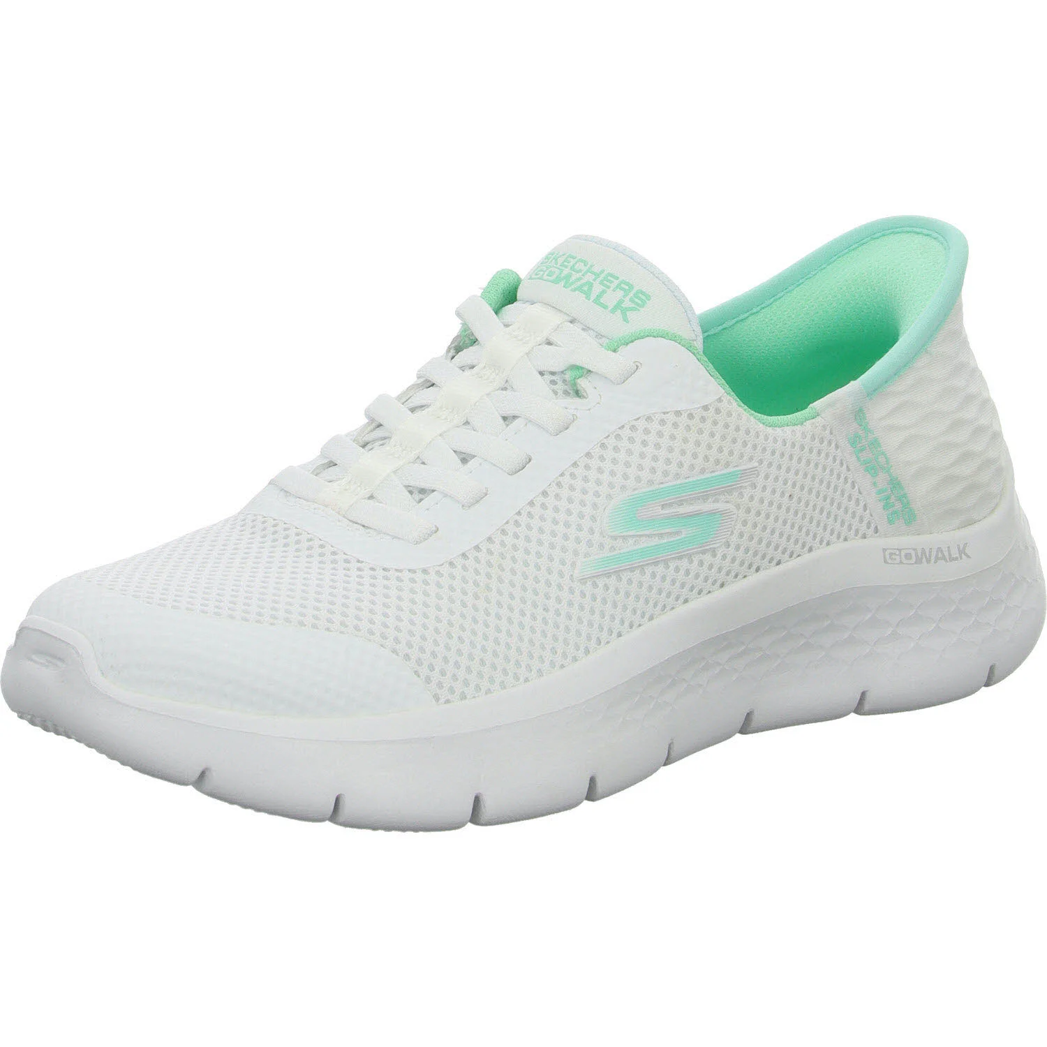 Element 2 von 8 (Bild) – Skechers Damen Slipper 124836 WMNT GO WALK Flex - Grand Entry white/mint normal
