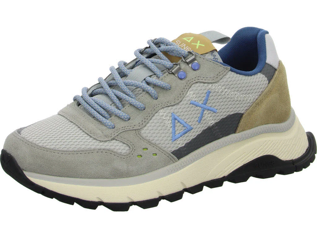 SUN68 Herren Schnürschuhe Z35130 06 FIRE & CAMPING light grey normal