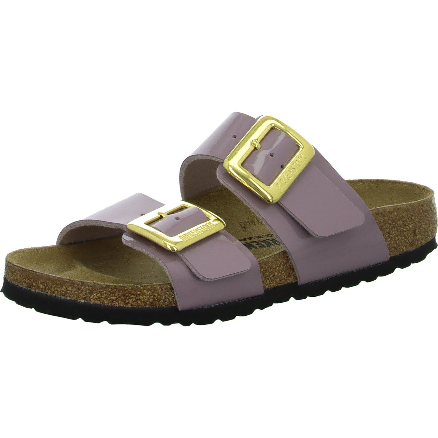 Element 2 von 8 (Bild) – BIRKENSTOCK Pantoletten 1029473 Sydney Cushion Buckle patent faded purple schmal