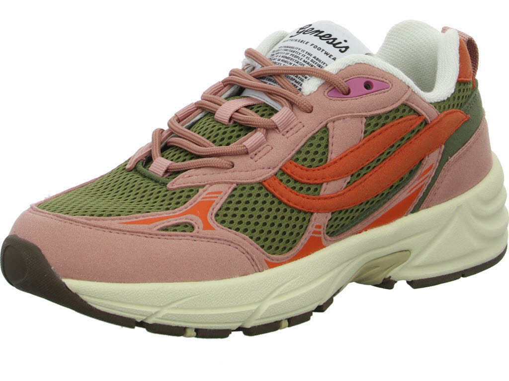 Genesis Damen Schnürschuhe 1005965 G-Eco`99 Multi Colour old rose/olive/orange normal