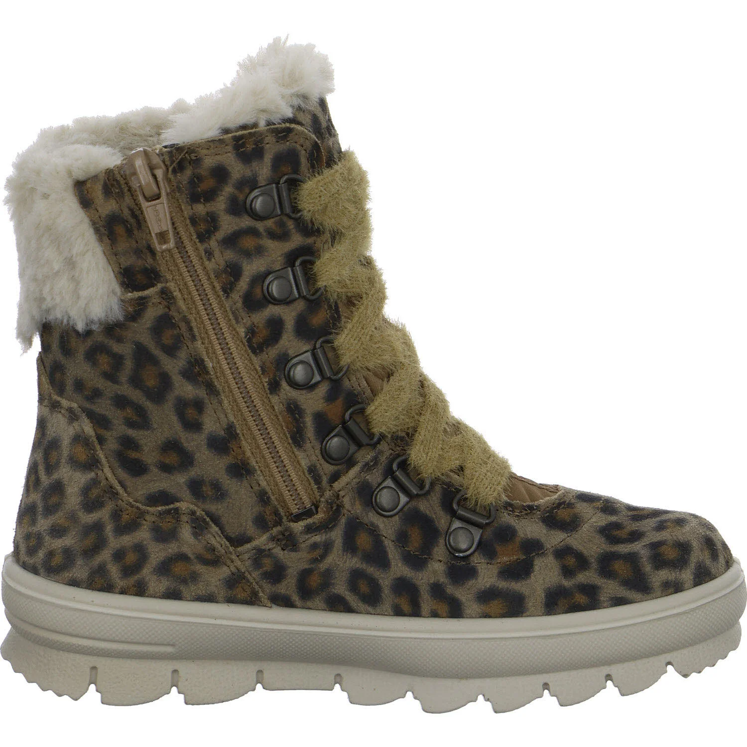 Superfit Kinder Schnürstiefel 1-000220-3000 Flavia braun/gold WMS mittel