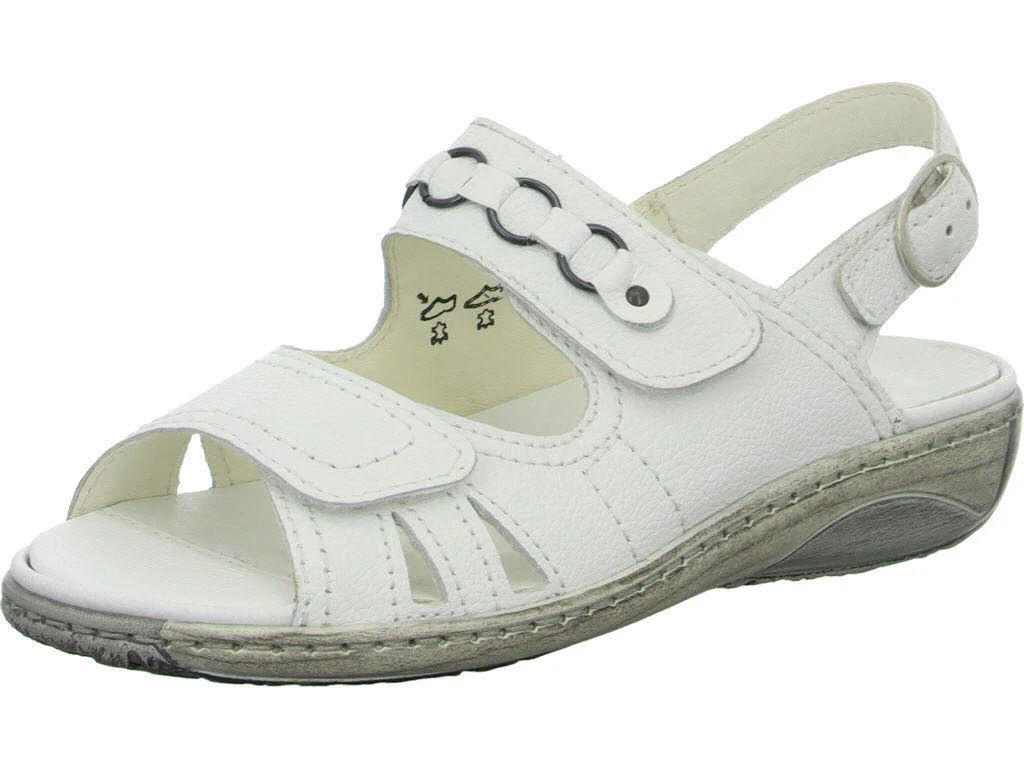 Waldläufer Damen Sandalen 210004-139/150 Garda weiß G (normal)
