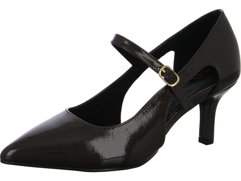 Marco Tozzi Damen Pumps 2-22407-47/380 2-22407-47 mocca patent normal