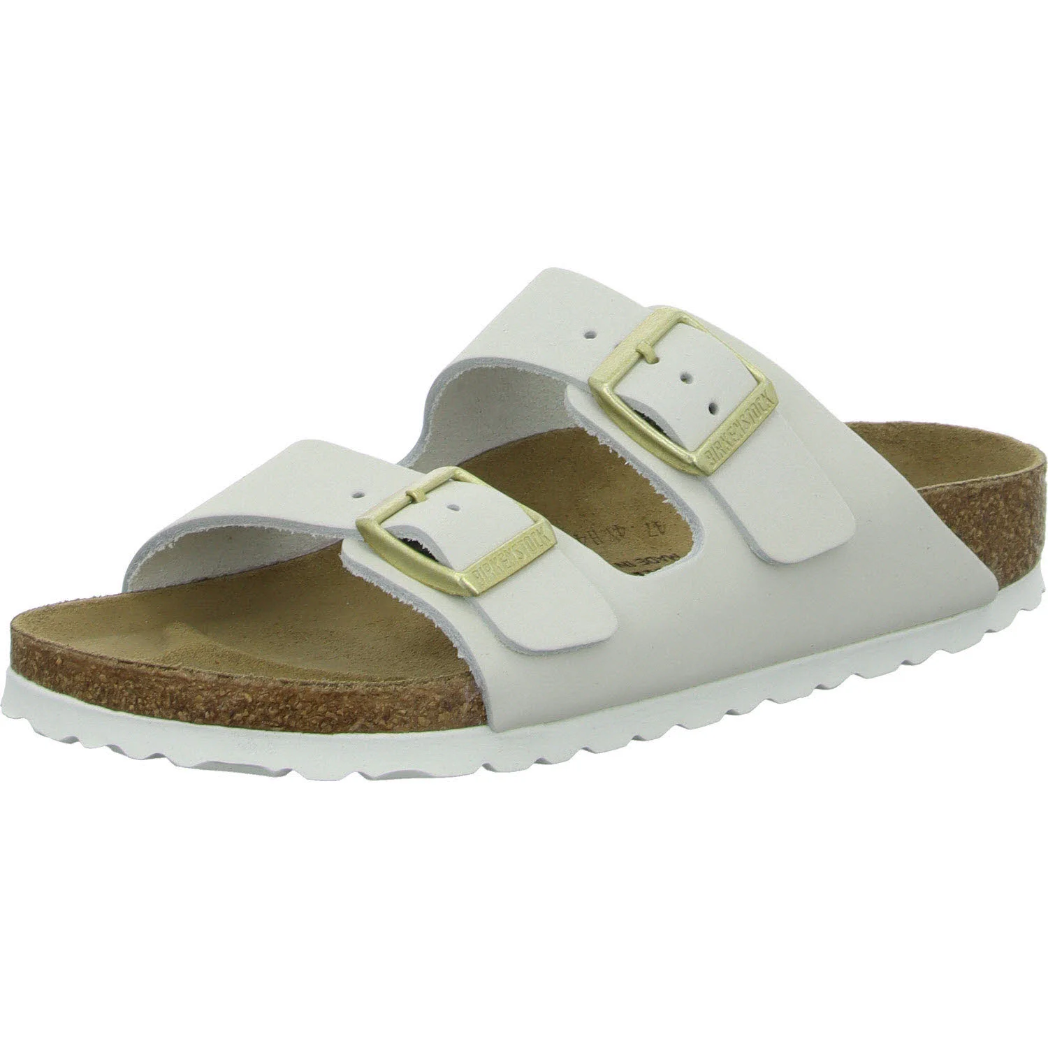 Element 2 von 8 (Bild) – BIRKENSTOCK Pantoletten 1029475 Arizona antique white schmal