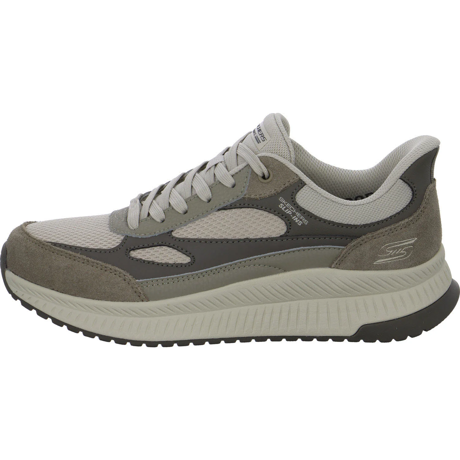 Skechers Herren Schnürschuhe 118412 TPMT BOBS Squad 4 - Core Look taupe/multi normal