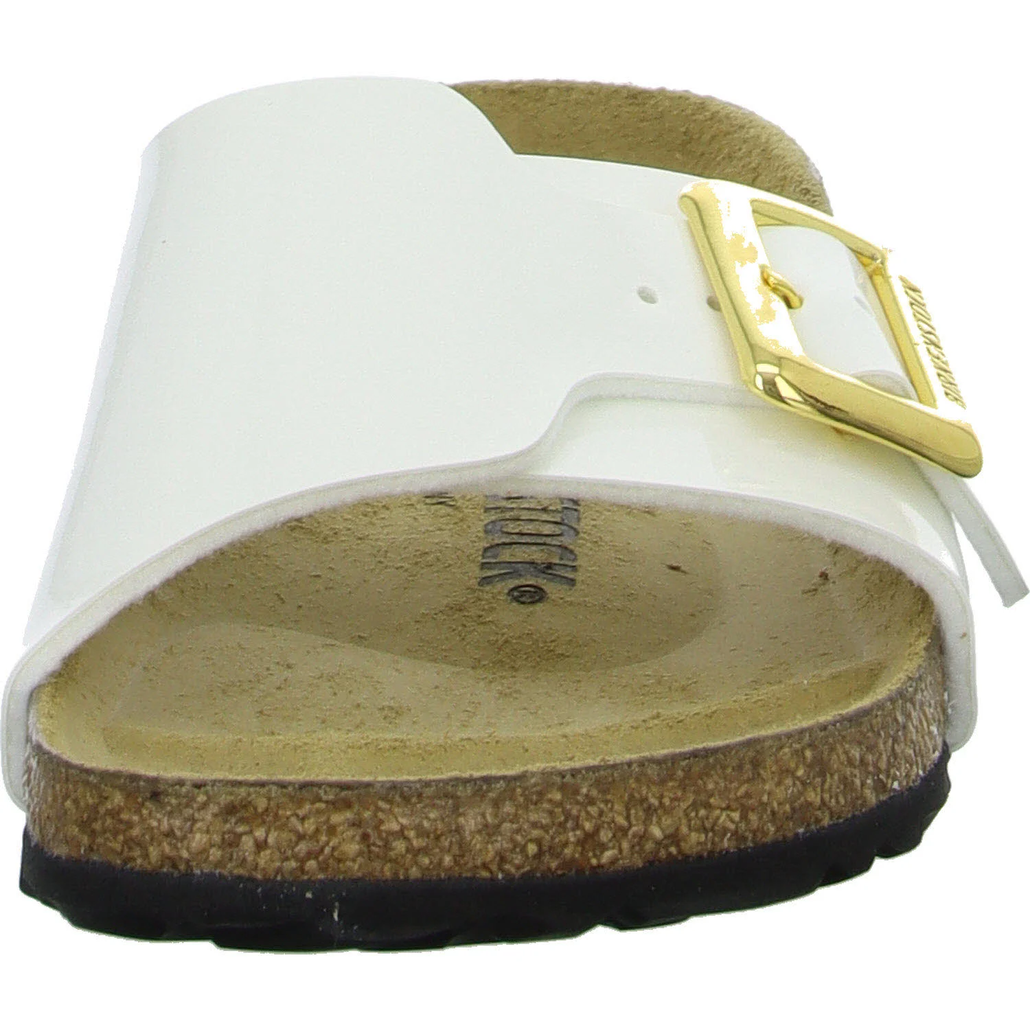 Element 3 von 8 (Bild) – BIRKENSTOCK Pantoletten 1029437 Catalina Cushion Buckle patent white schmal