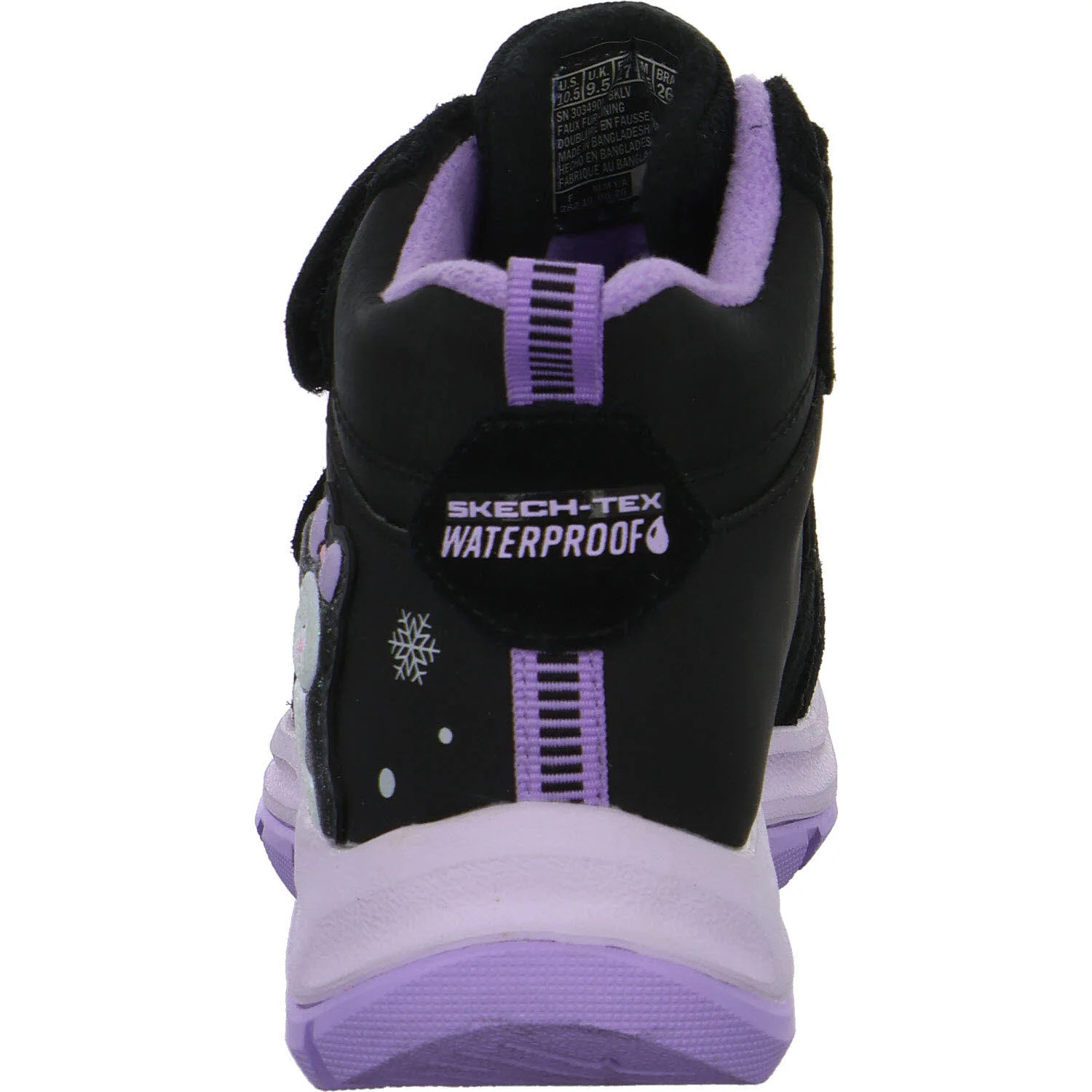 Element 4 von 8 (Bild) – Skechers Kinder Schaftstiefel 303490L BKLV Dynamic Trail - Snuggle Walks black/lavender normal