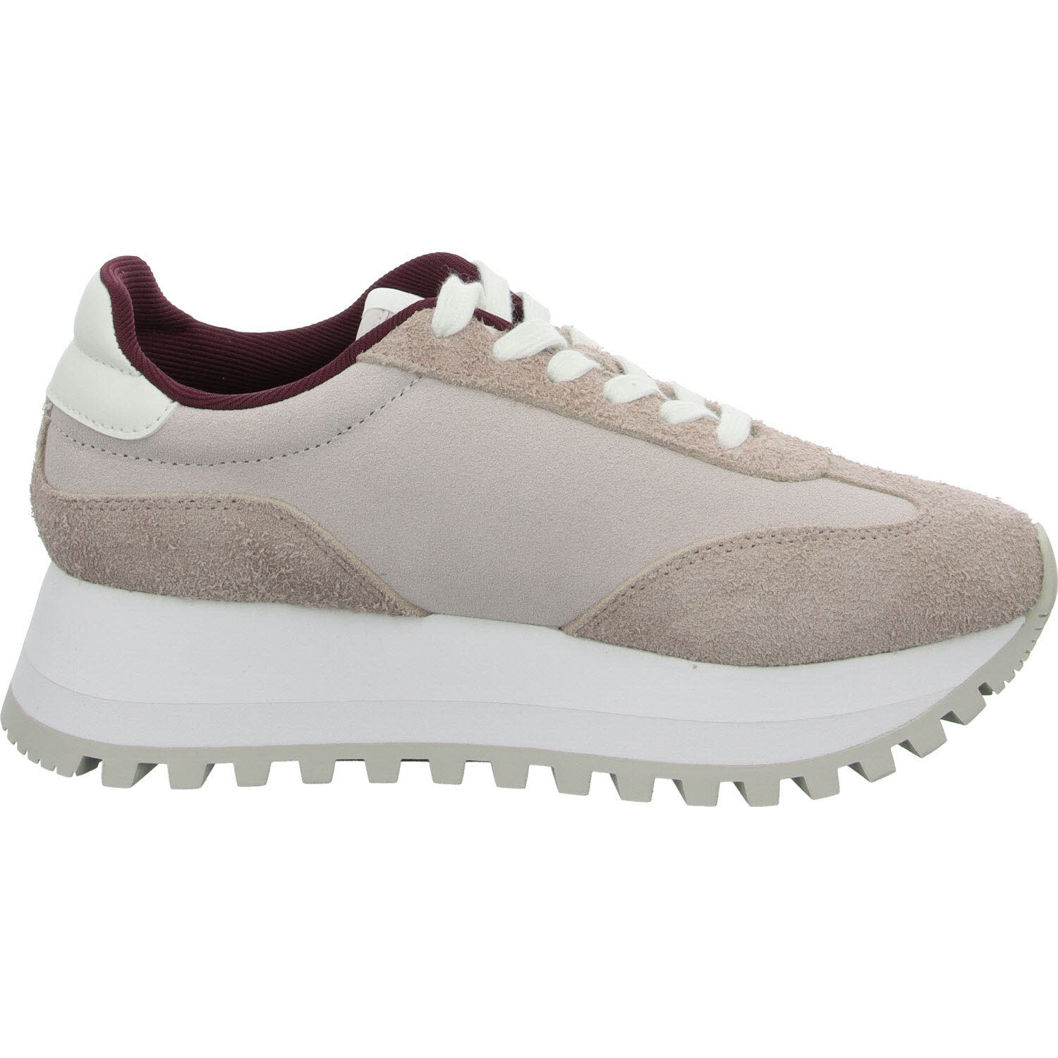 Calvin Klein Damen Schnürschuhe YW0YW015740KB RUNNER LACEUP ML SUEDE lilac ash/bright white normal