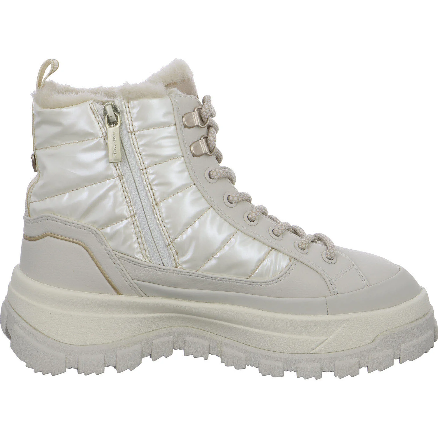 Element 7 von 8 (Bild) – Tamaris Damen Schnürstiefel warm 1-26265-47-418 1-26265-47 ivory normal