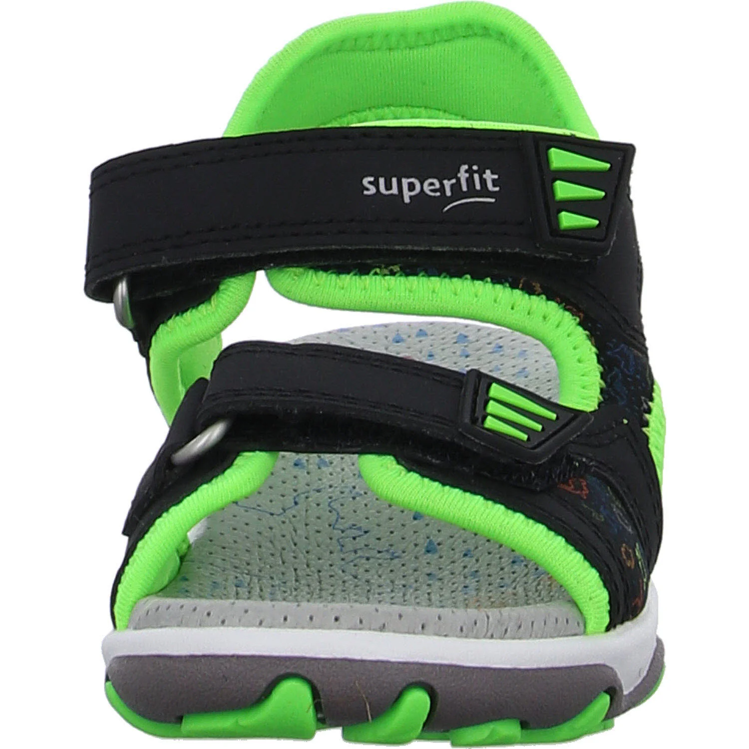 Element 3 von 6 (Bild) – Superfit Kinder Sandalen 1-009472-0000 Mike 3.0 schwarz/hellgrün WMS mittel