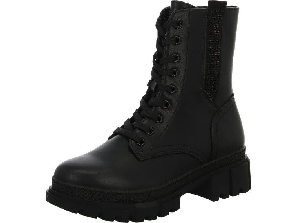 s.Oliver Damen Schnürstiefel 5-25231-45-031 5-25231-45 black glitter normal