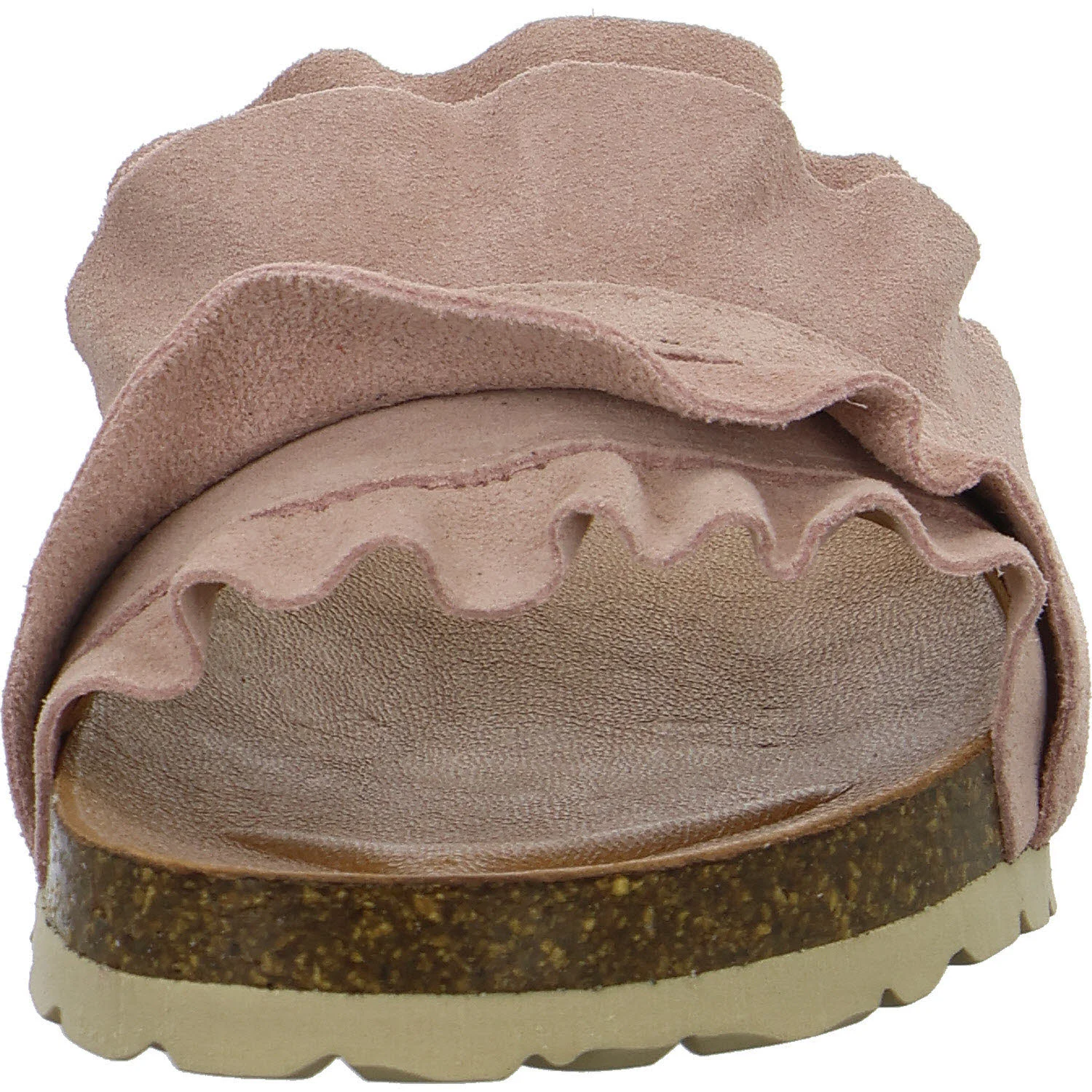 Verbenas Damen Pantoletten 3300620220 872 ROCIO SERRAJE VOLANTE antique normal