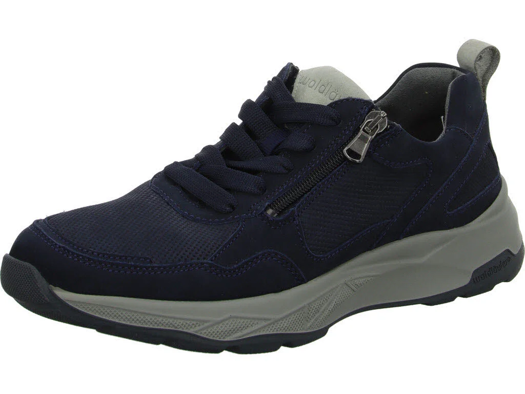Waldläufer Herren Schnürschuhe 713003-403/857 H-Tom marine Stein H (weit)