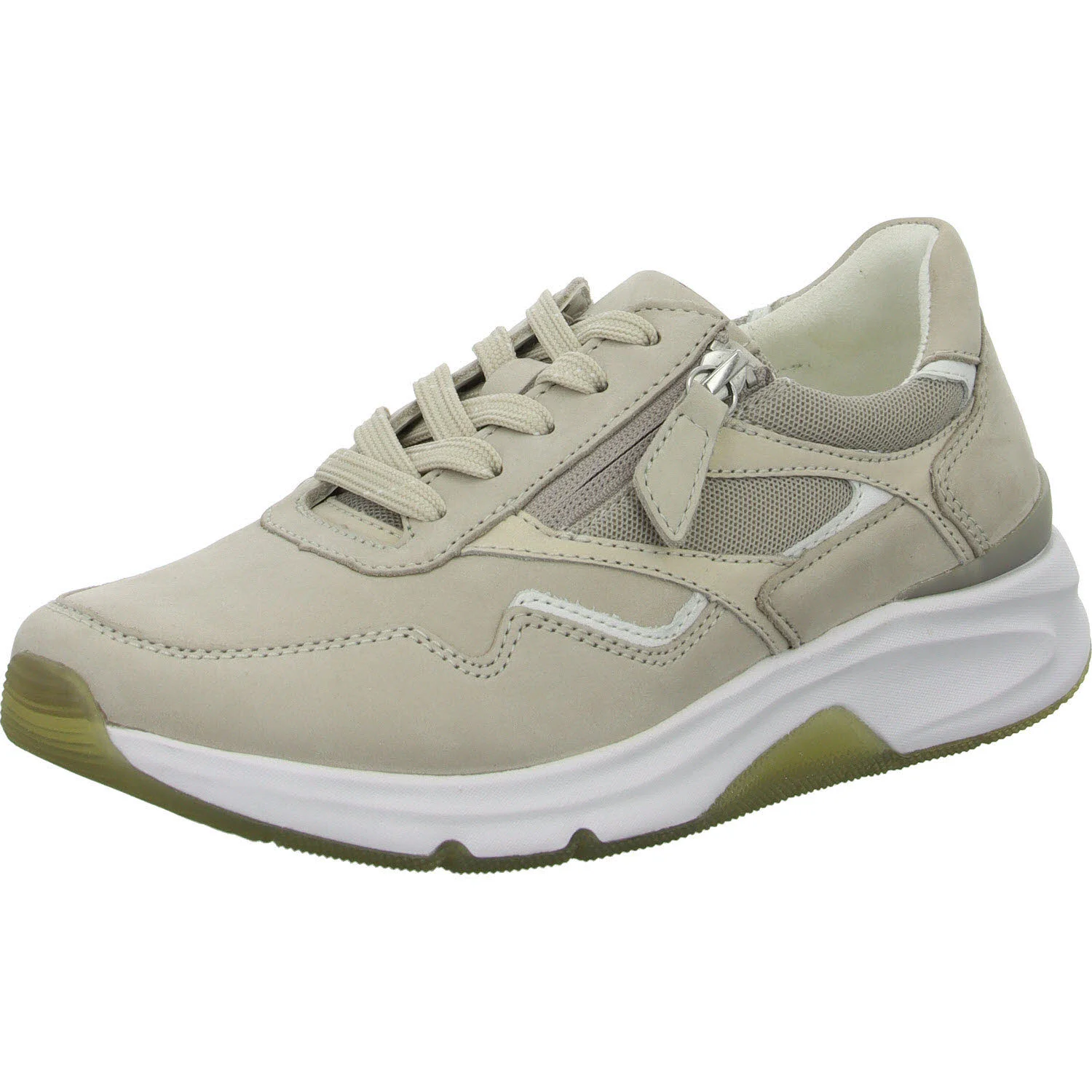 Element 2 von 8 (Bild) – Gabor Rollingsoft Damen Schnürschuhe 86.896.31 86.896 puder/weiss G (normal)