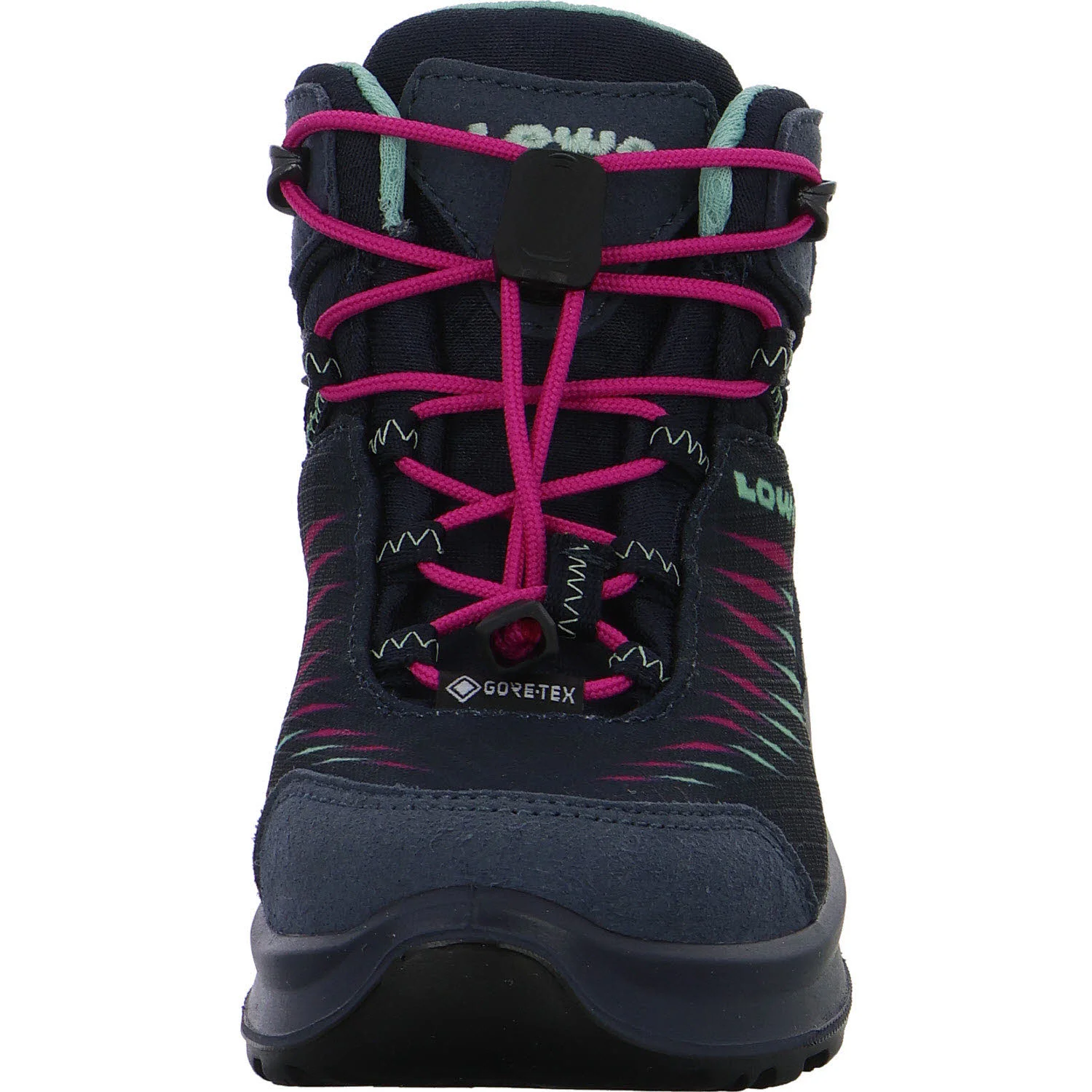 Lowa Kinder Schaftstiefel 641129/6924 Zirrox II GTX Mid Jr navy/pink normal