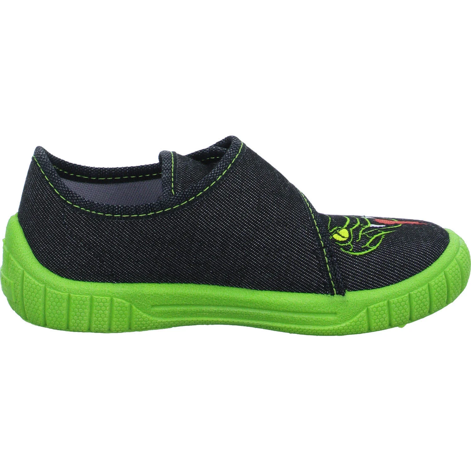Superfit Kinder Hausschuhe 1-800278-0040 BILL schwarz WMS mittel