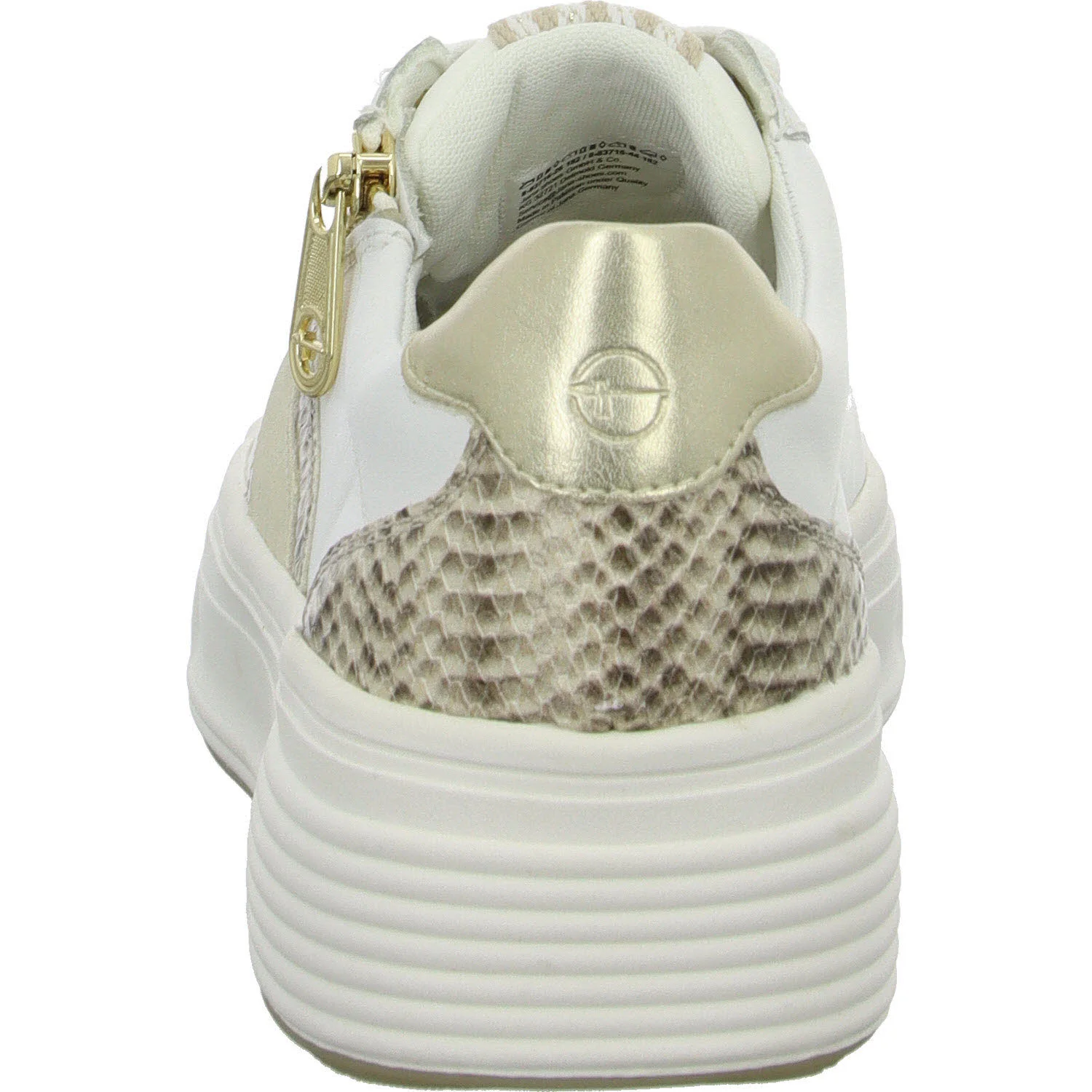 Tamaris Comfort Damen Schnürschuhe 8-83716-44/182 8-83716-44 white/snake weit