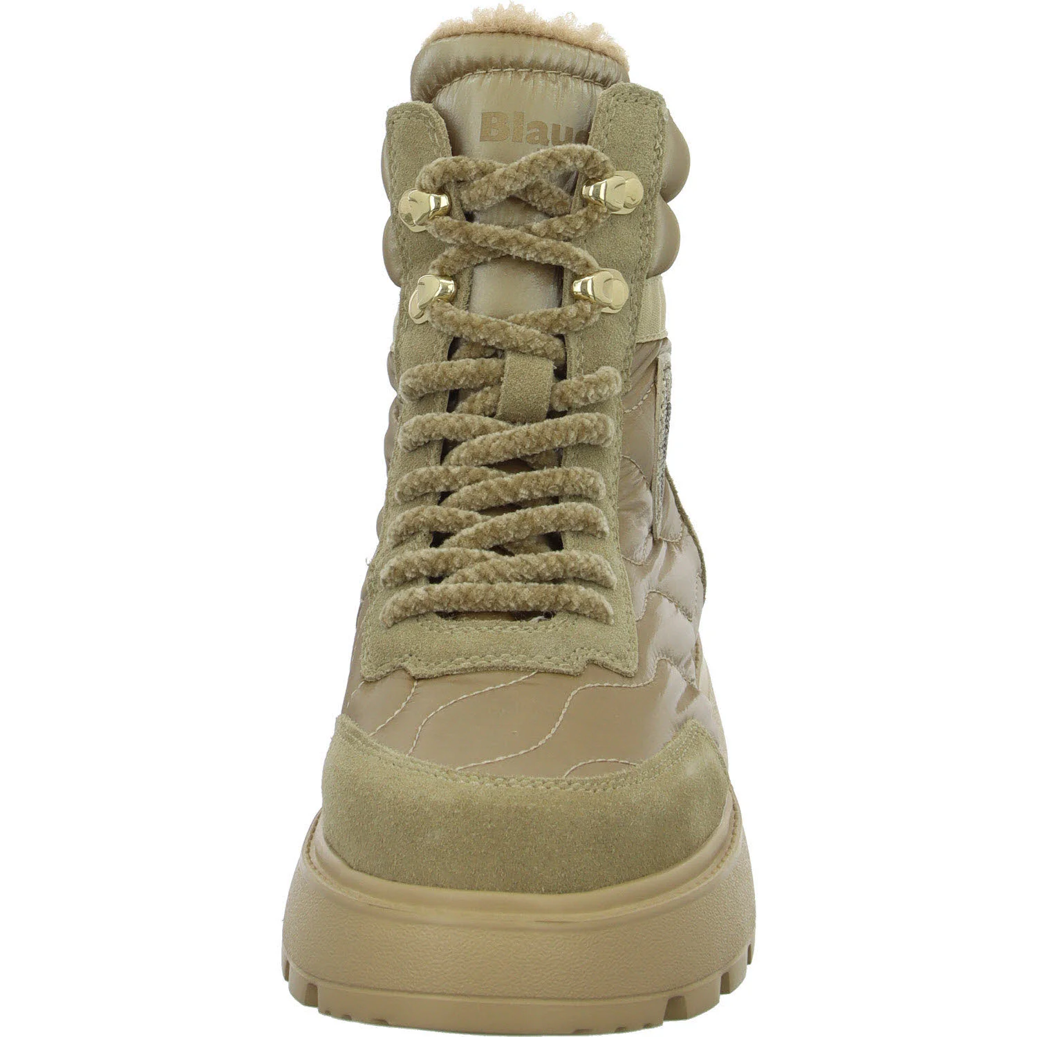 Blauer Damen Schnürstiefel warm F5BLANCA03/NYS BLANCA03 beige normal