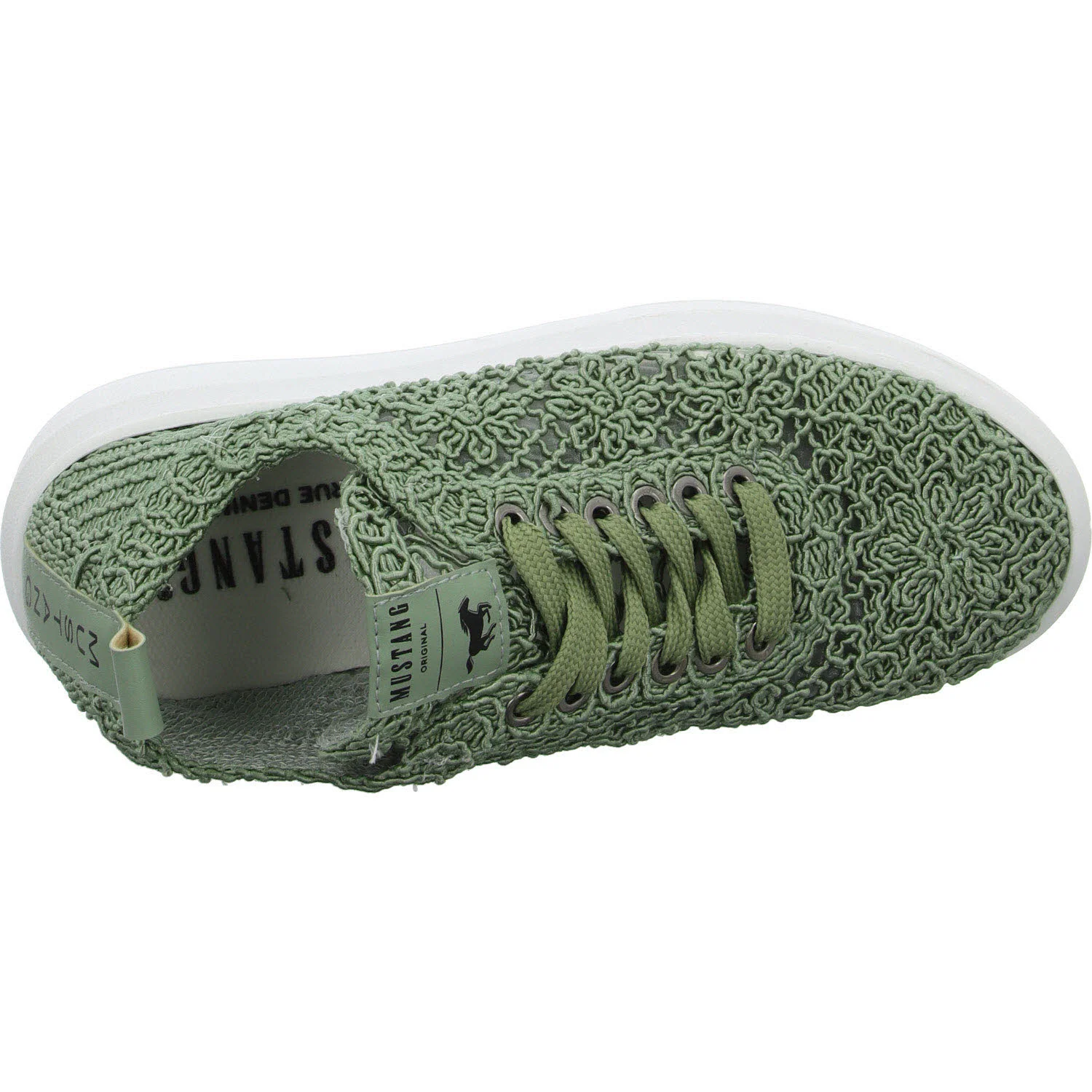 Mustang Damen Schnürschuhe 1468301-7 1468301 grün normal