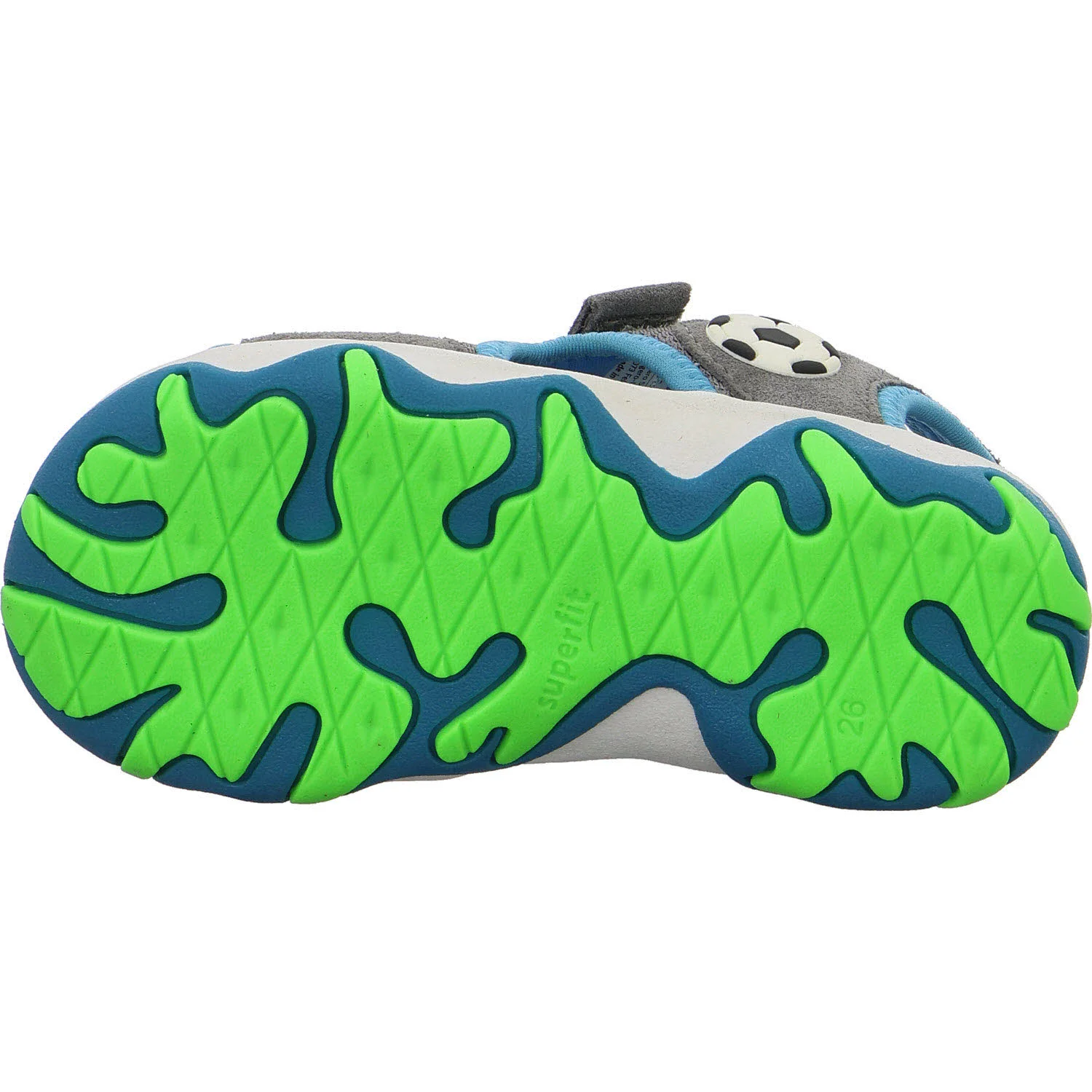 Superfit Kinder Sandalen 1-009466-2510 Mike 3.0 hellgrau/türkis WMS mittel