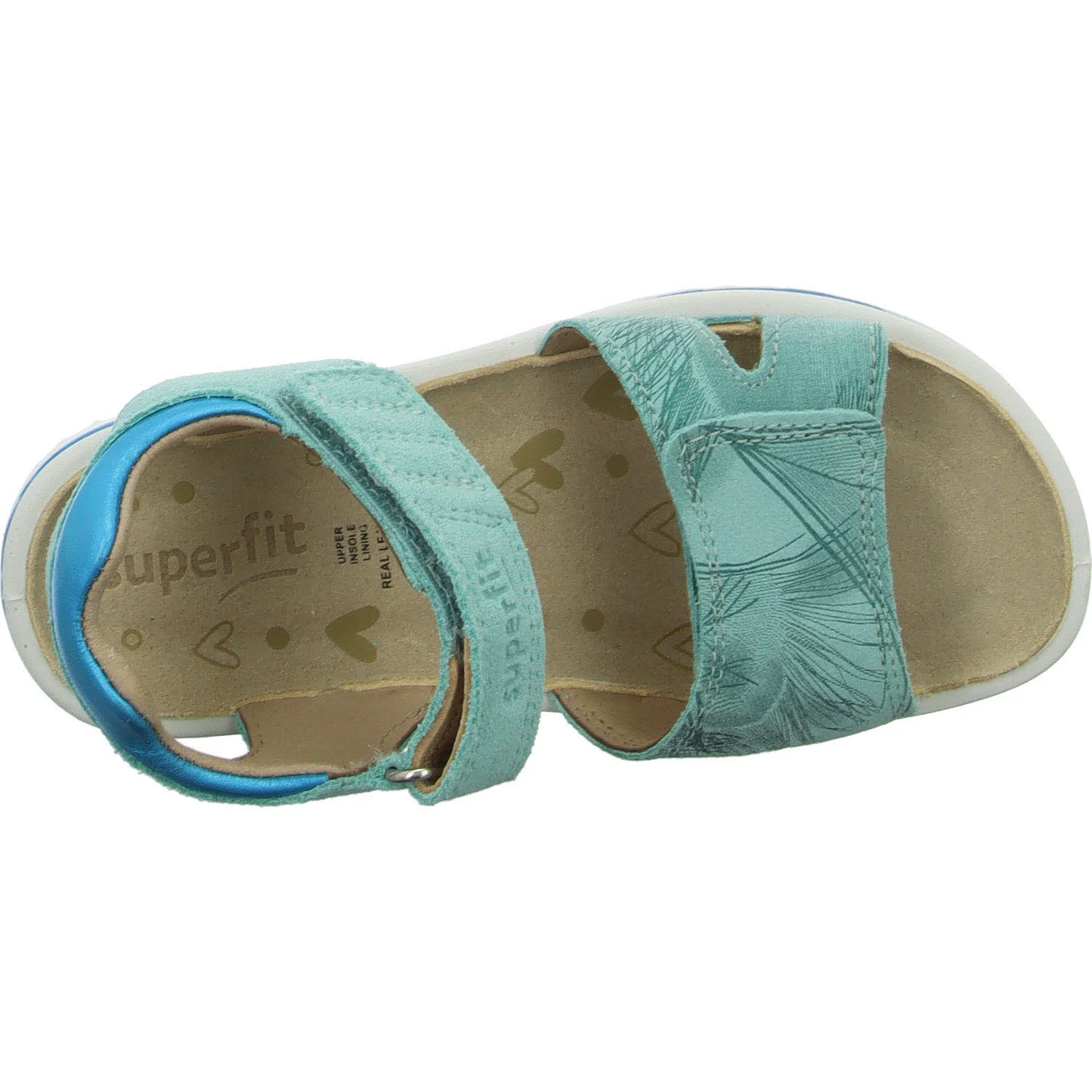 Element 8 von 8 (Bild) – Superfit Kinder Sandalen 1-609004-7500 Sparkle hellgrün/hellblau WMS mittel
