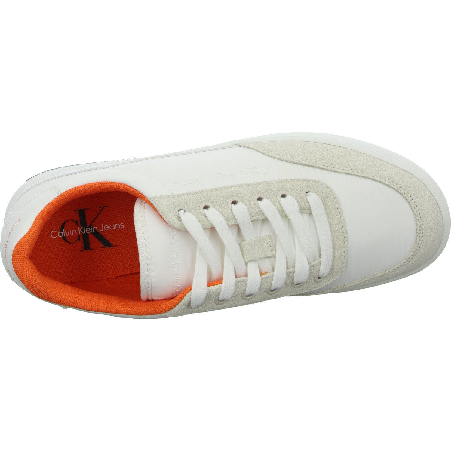 Calvin Klein Herren Schnürschuhe YM0YM006690LD CLASSIC CUPSOLE SU SOFTNY white/white/firecracker normal