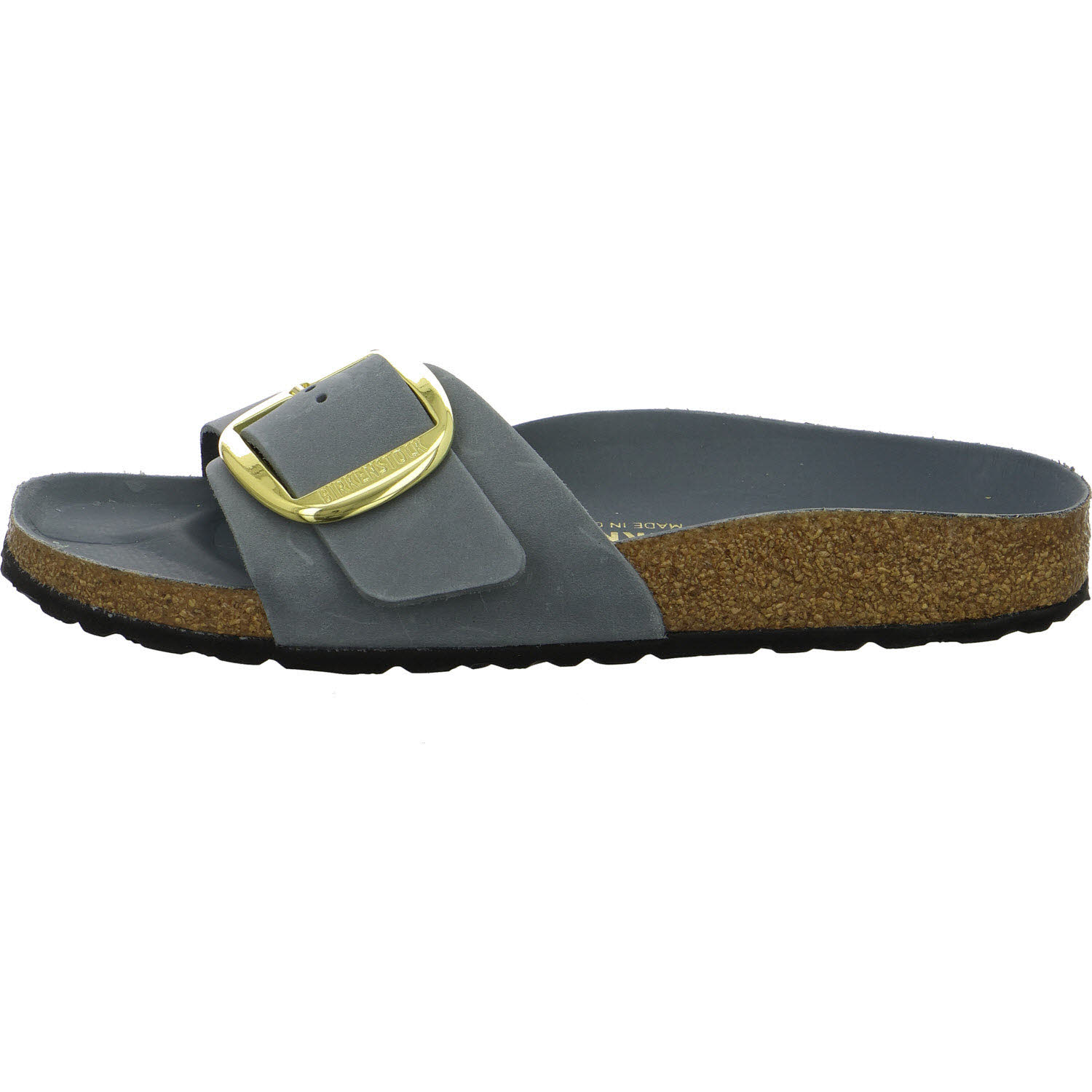 BIRKENSTOCK Pantoletten 1032090 Madrid Big Buckle basalt gray schmal