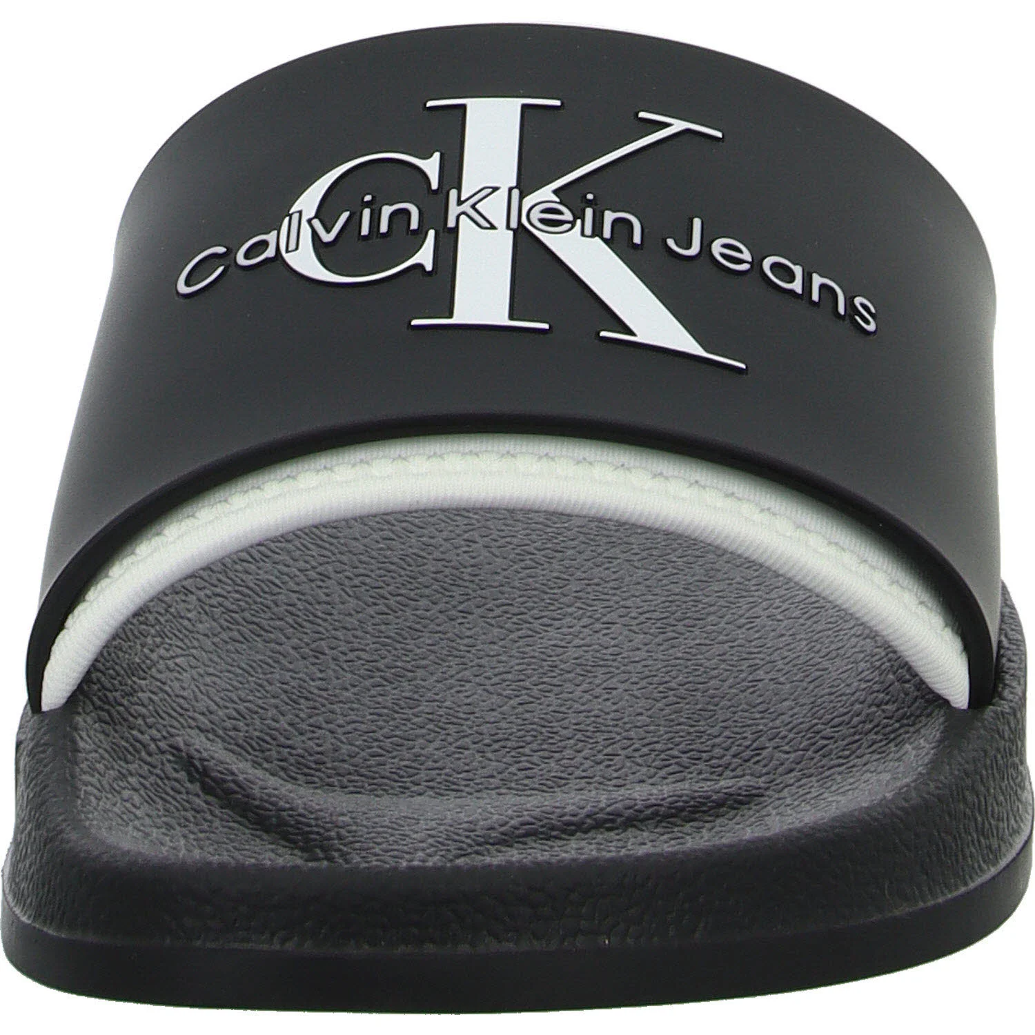 Calvin Klein Pantoletten YM0YM003610GM SLIDE RUBBER NEOPRENE MONOLOGO black/bright white normal