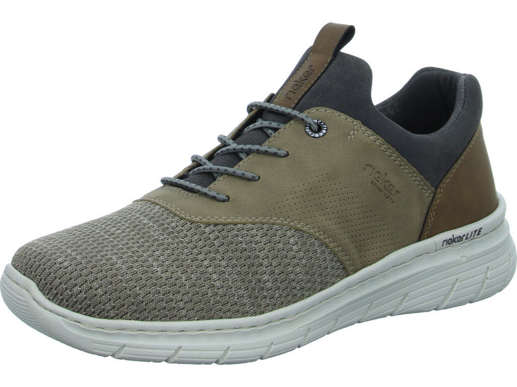 Element 1 von 8 (Bild) – Rieker Herren Slipper 13150-64 13150 kiesel/fango/nuss/rauch G 1/2 (weit)