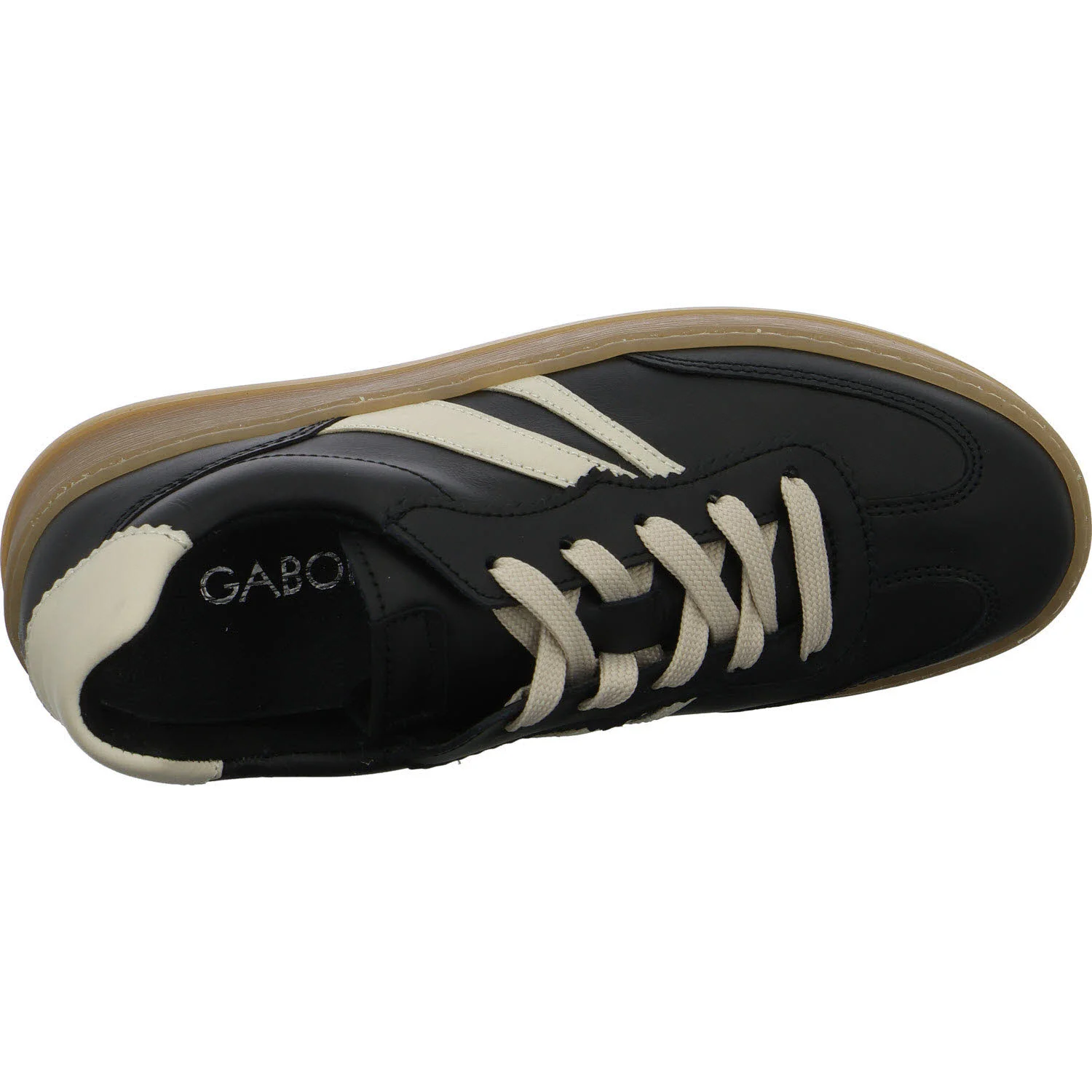 Gabor Damen Schnürschuhe 6018.01.003 6018.01 black/latte G (normal)