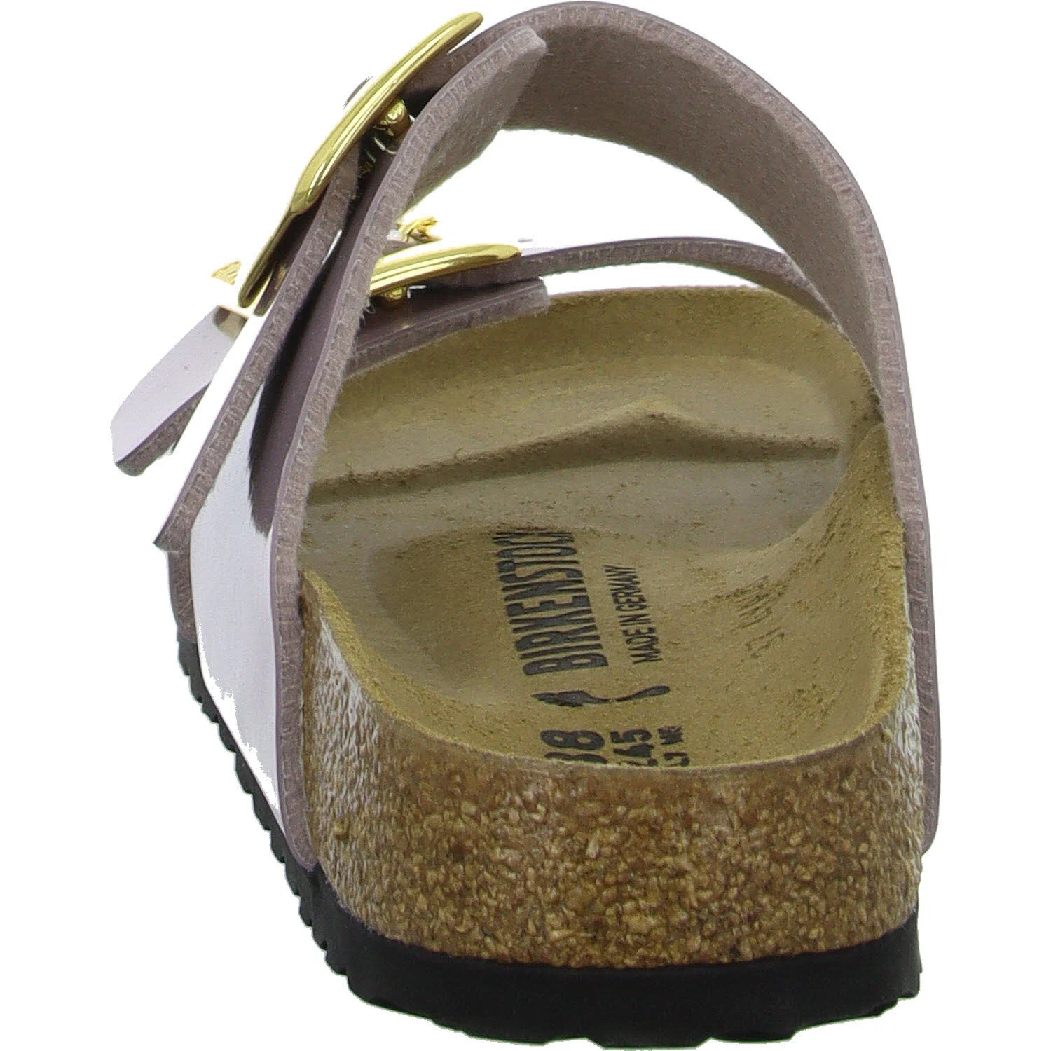 Element 4 von 8 (Bild) – BIRKENSTOCK Pantoletten 1029473 Sydney Cushion Buckle patent faded purple schmal