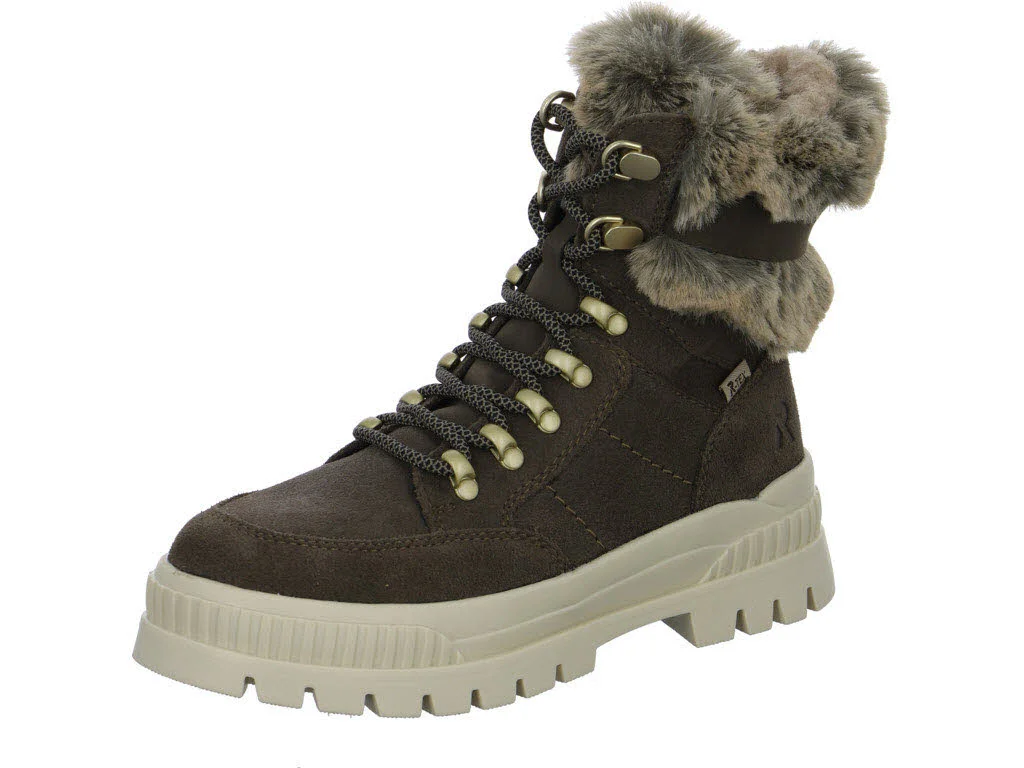Rieker Damen Schnürstiefel warm W2100-45 W2100 smoke/murmel/sigaro G (weit)