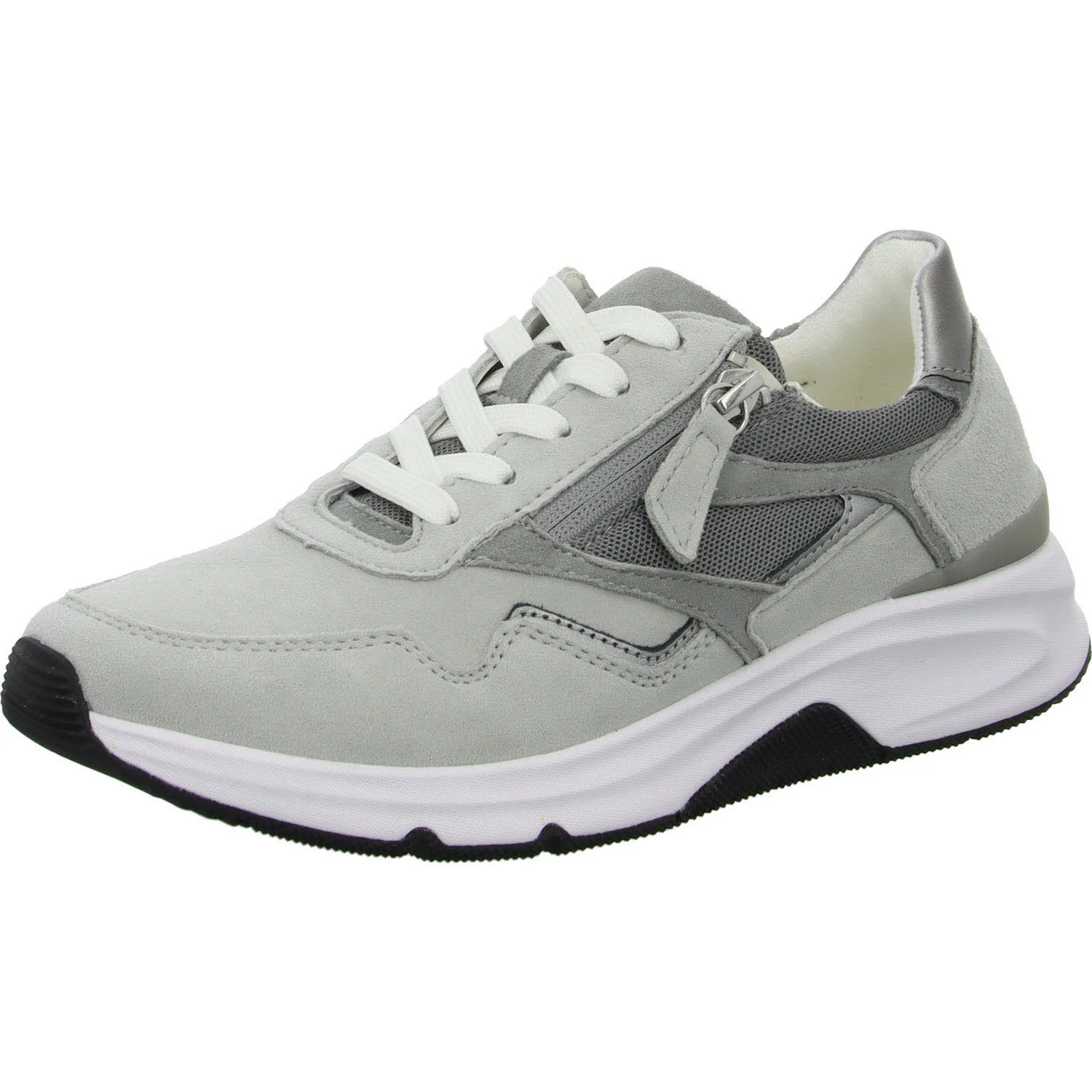 Gabor Rollingsoft Damen Schnürschuhe 86.896.49 86.896 lightgrey/steel G (normal)