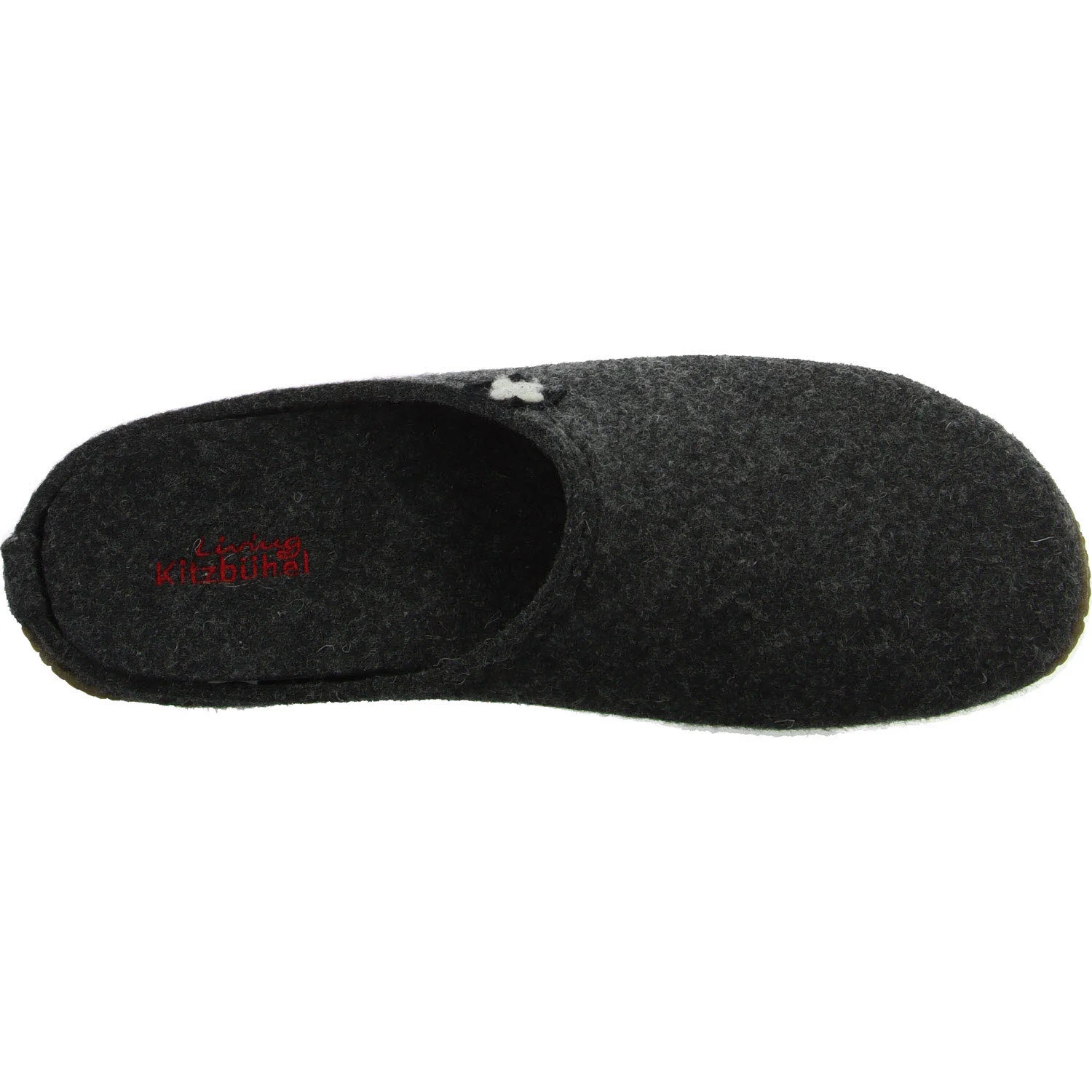 Living Kitzbühel Herren Winterpantoffel 3886-600/600 Gipfelkreuz Filz- Pantoffel anthra normal