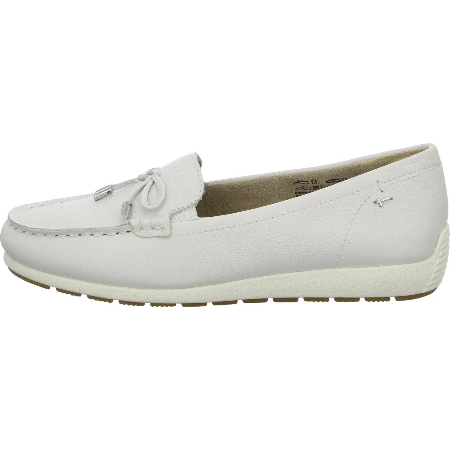 Tamaris Comfort Damen Slipper 8-84600-44/108 8-84600-44 white nappa weit