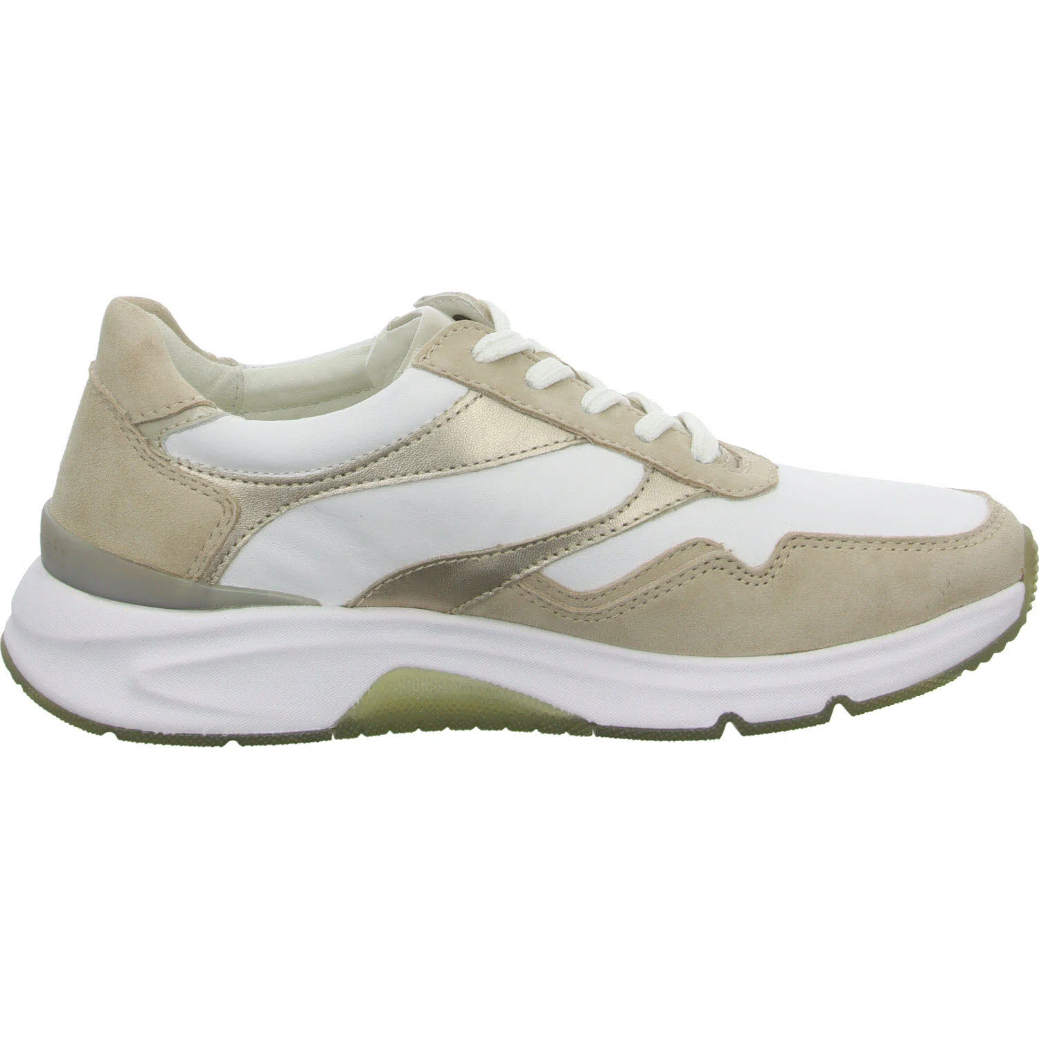 Element 7 von 8 (Bild) – Gabor Rollingsoft Damen Schnürschuhe 66.896.55 66.896 weiss/oak/puder G (normal)