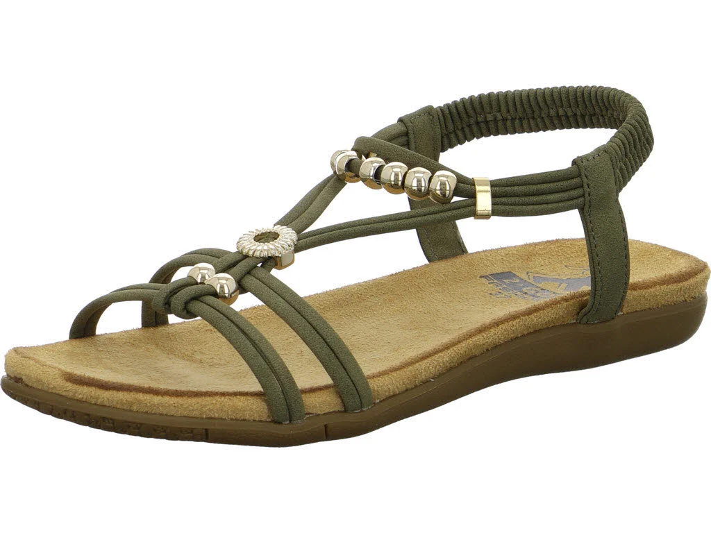 2go Fashion Damen Sandalen 8018843-77 8018843 oliv normal