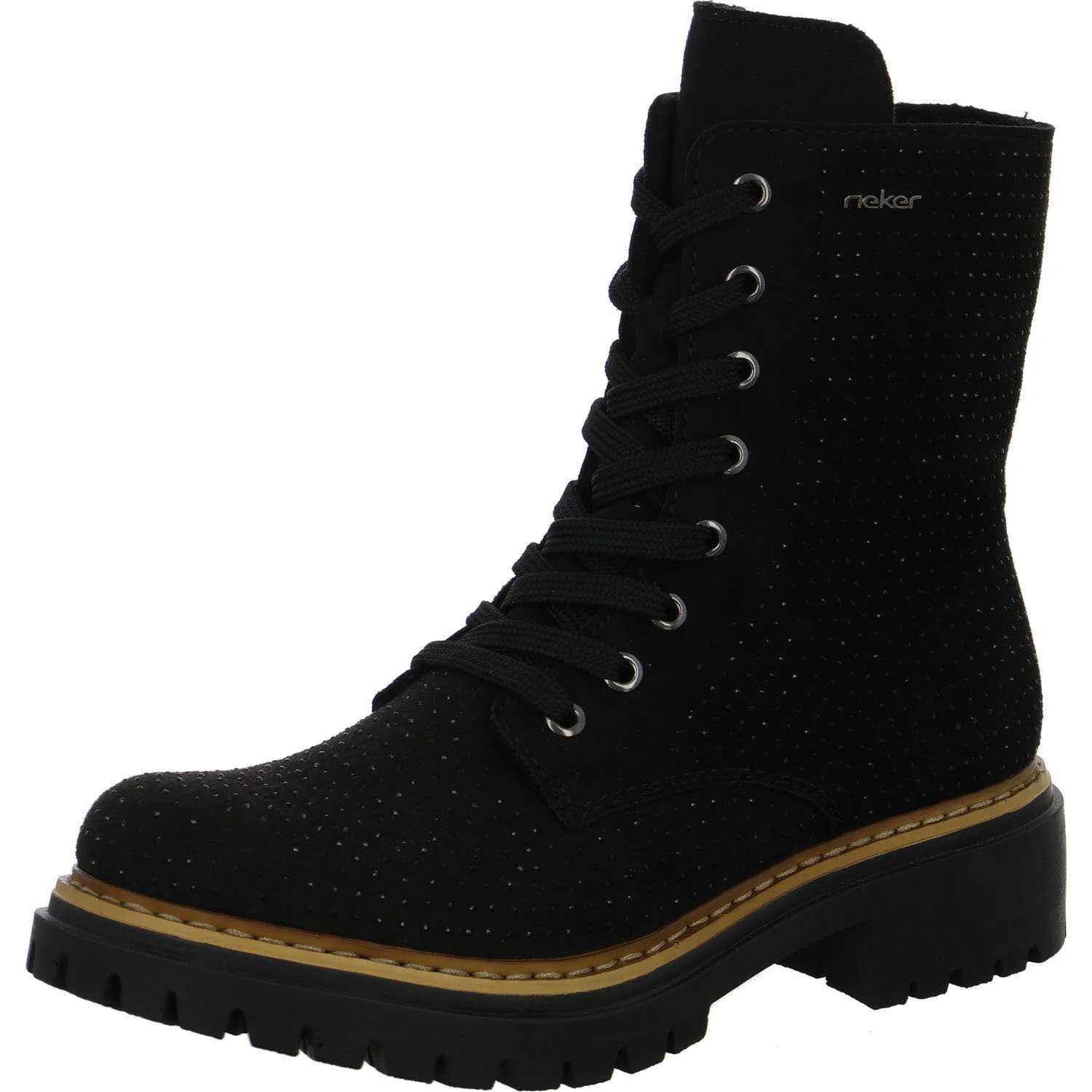 Element 2 von 8 (Bild) – Rieker Damen Schnürstiefel 72609-00 72609 schwarz F (normal)