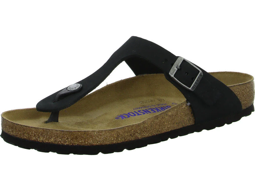 BIRKENSTOCK Pantoletten 1019023 Gizeh Soft Footbed schwarz normal